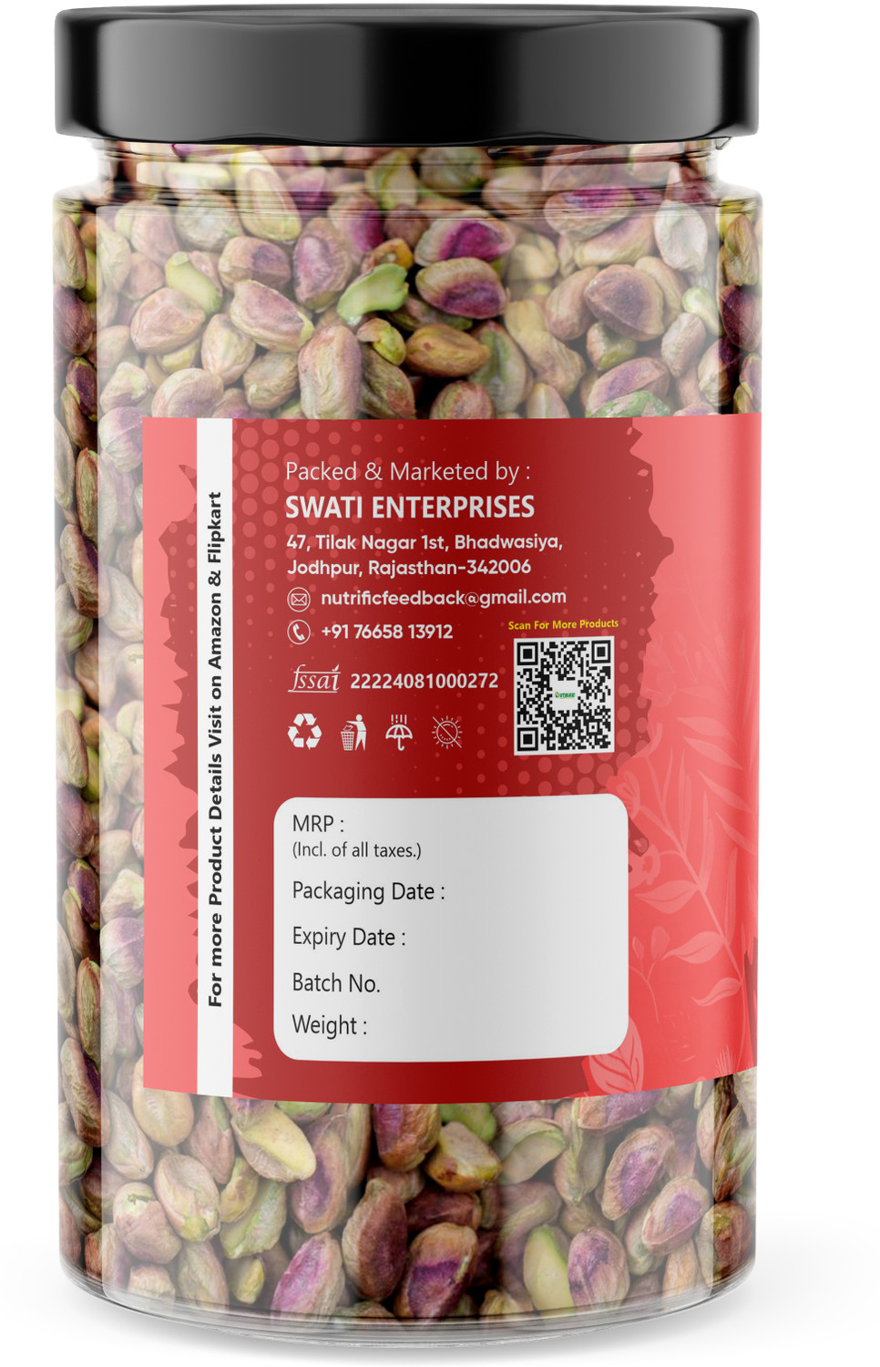 Image of Nutrific Pistachio Without Shell | Healthy Nuts | Sada Pista | Natural | Mota Pista |Raw Pistachios