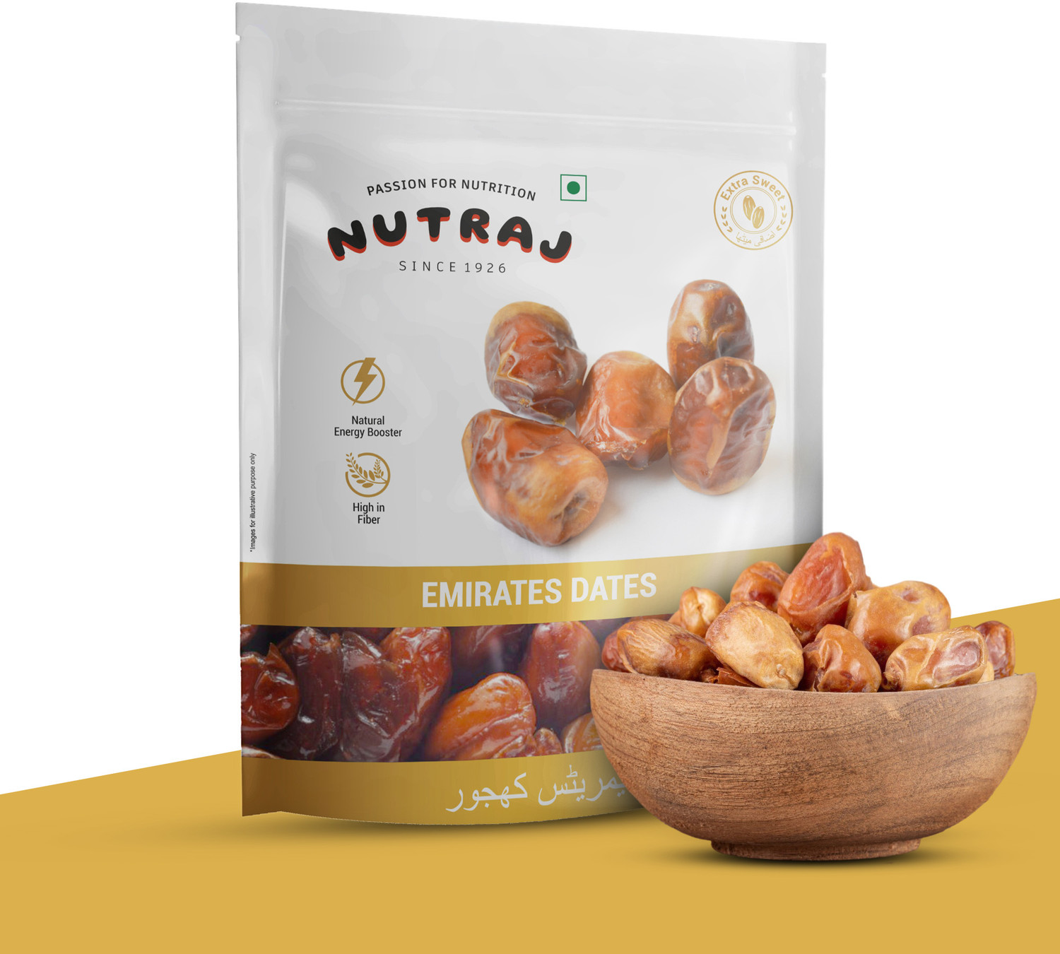 Image of Nutraj Emirate Khalas Dates 1.5 Kg (500g x 3), Khajoor, Khajur, Dry Fruits Dates