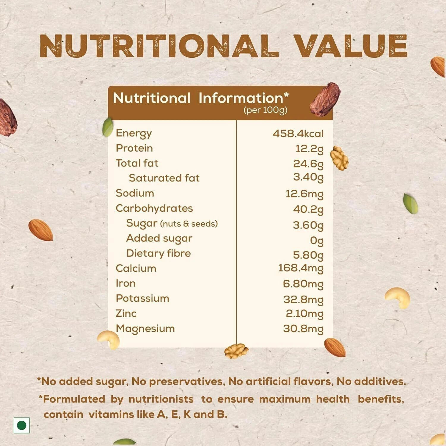 Image of ADIRAJ Mix dry fruits powder Almonds, Cashews, Walnuts, Dates, Assorted Seeds & Nuts