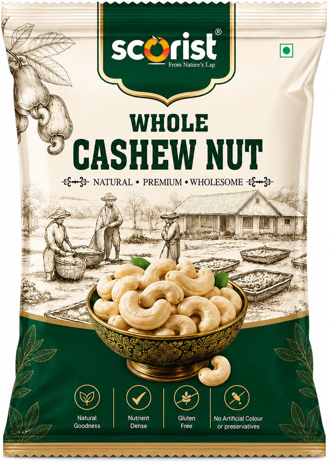 Scorist Popular Whole Cashews (1 x 2 kg)