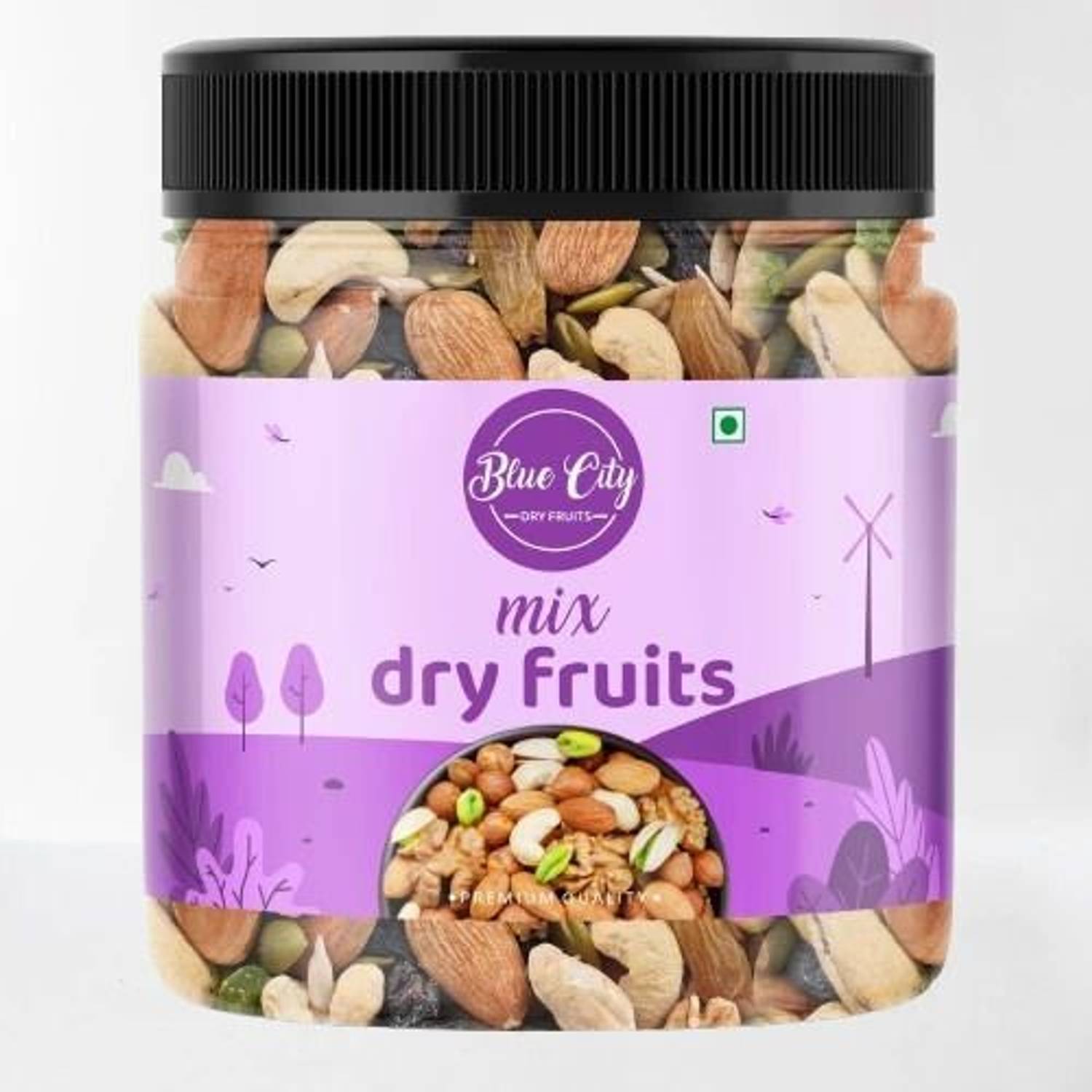Blue City Mix Dry Fruit to Boost Immunity Almonds, Apricots, Cashews, Dates, Figs, Pistachios, Raisins, Walnuts