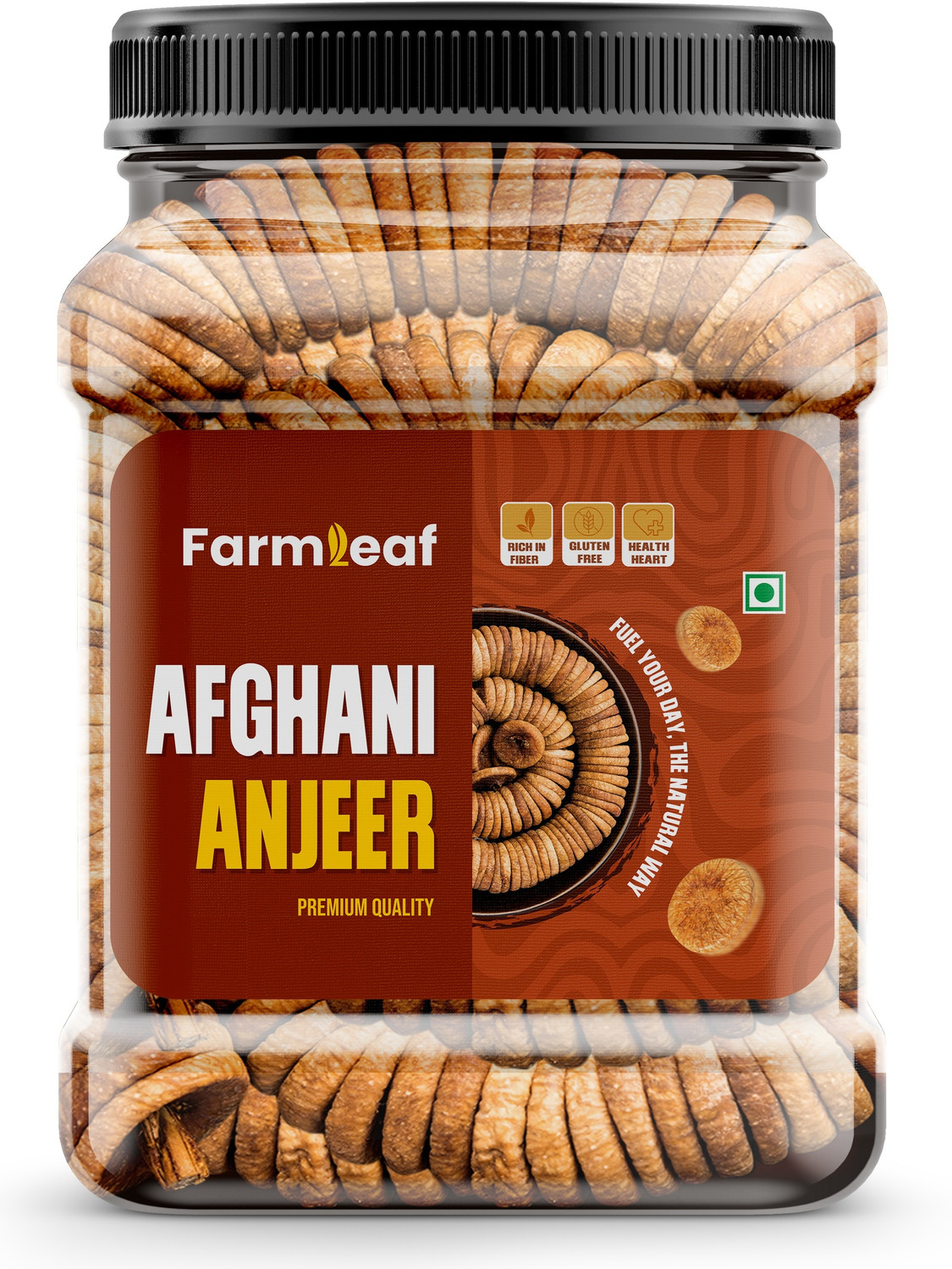 Image of FarmLeaf Premium Afgani Anjeer | Dry Fruits | Jar Pack Medium Figs