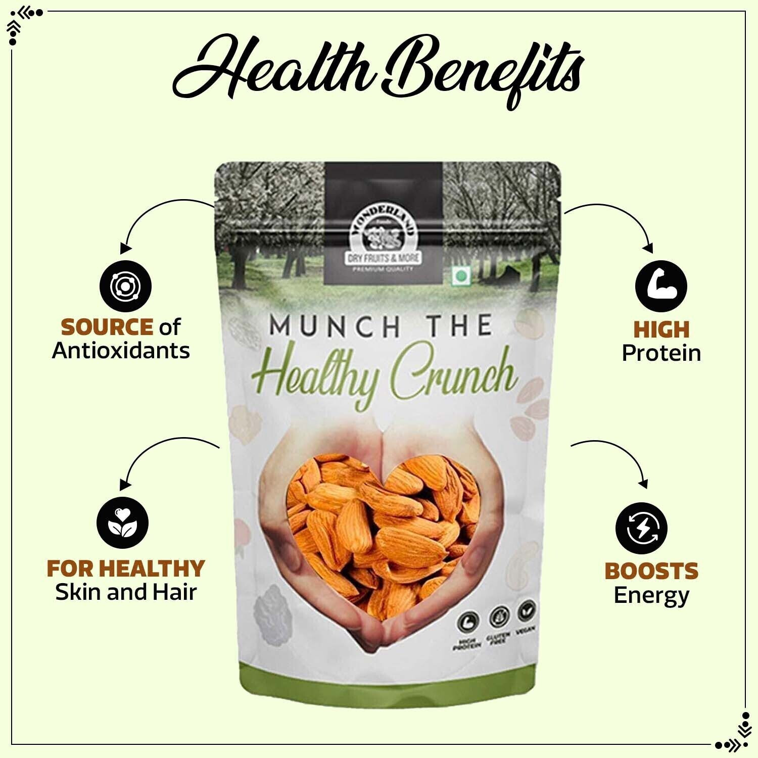 Image of WONDERLAND Gurbandi Badam Giri 1kg Almonds
