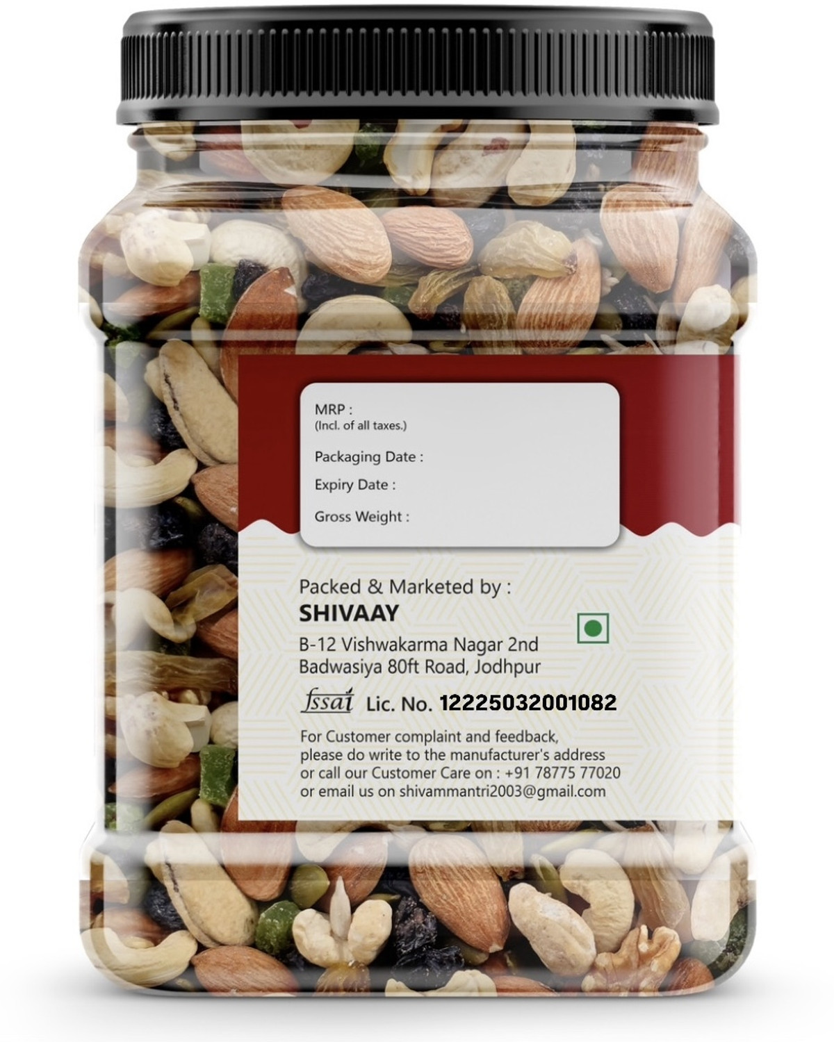 Image of SHIVAAY nut mix dry fruits super great quality mixture of delicious dry fruits Almonds, Cashews, Dates, Apricots, Walnuts, Pistachios, Figs