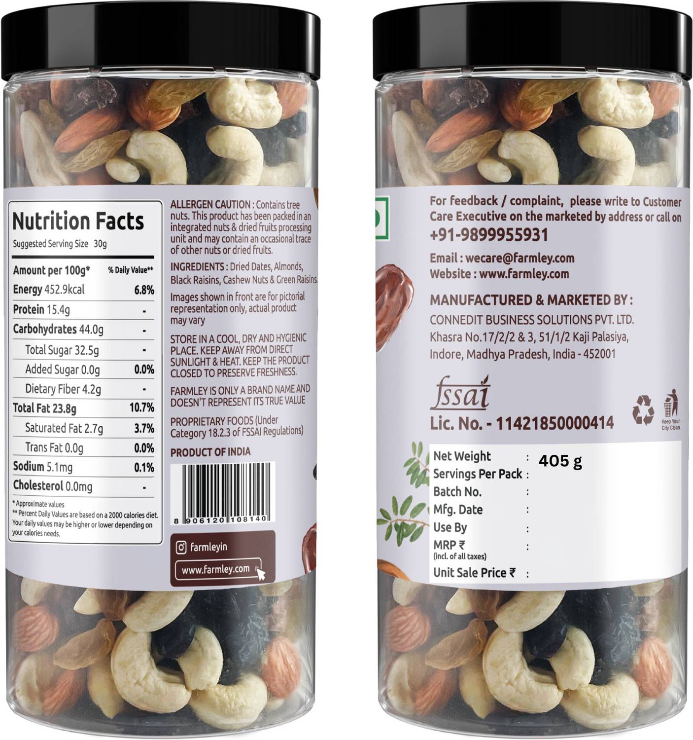 Farmley Dry Fruit Mix - Panchmeva 421gm - Image 2