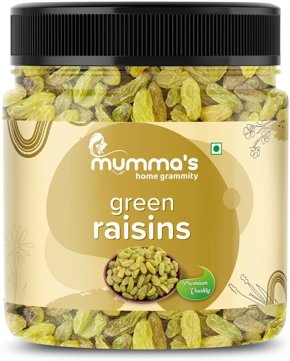 Image of Mumma's home gramity Green Raisins (Kishmish) Premium Dry Fruit Seedless (1 kg) Raisins