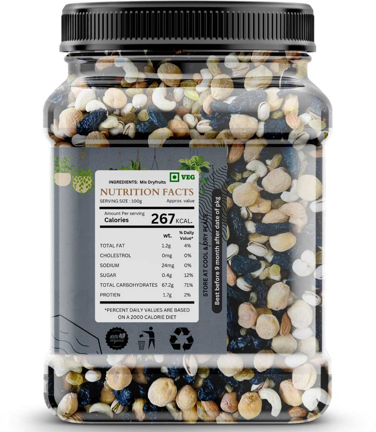 Image of Mv platter Premium Quality Mix Dry Fruits for Healthy Snacking