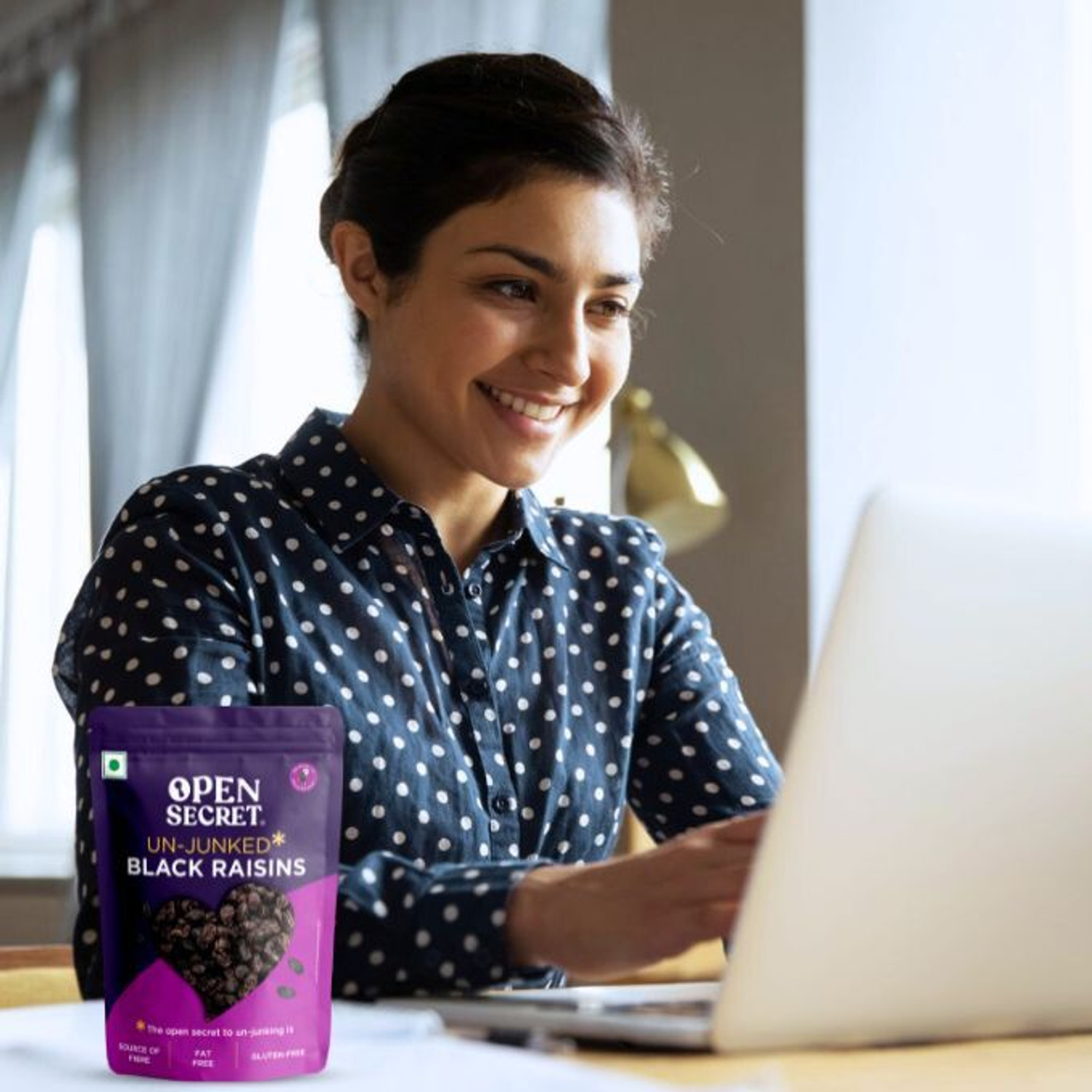 Image of OPEN SECRET Premium Seedless Black Raisin (Kishmish) Daily Nutrition Dry Fruit Raisins