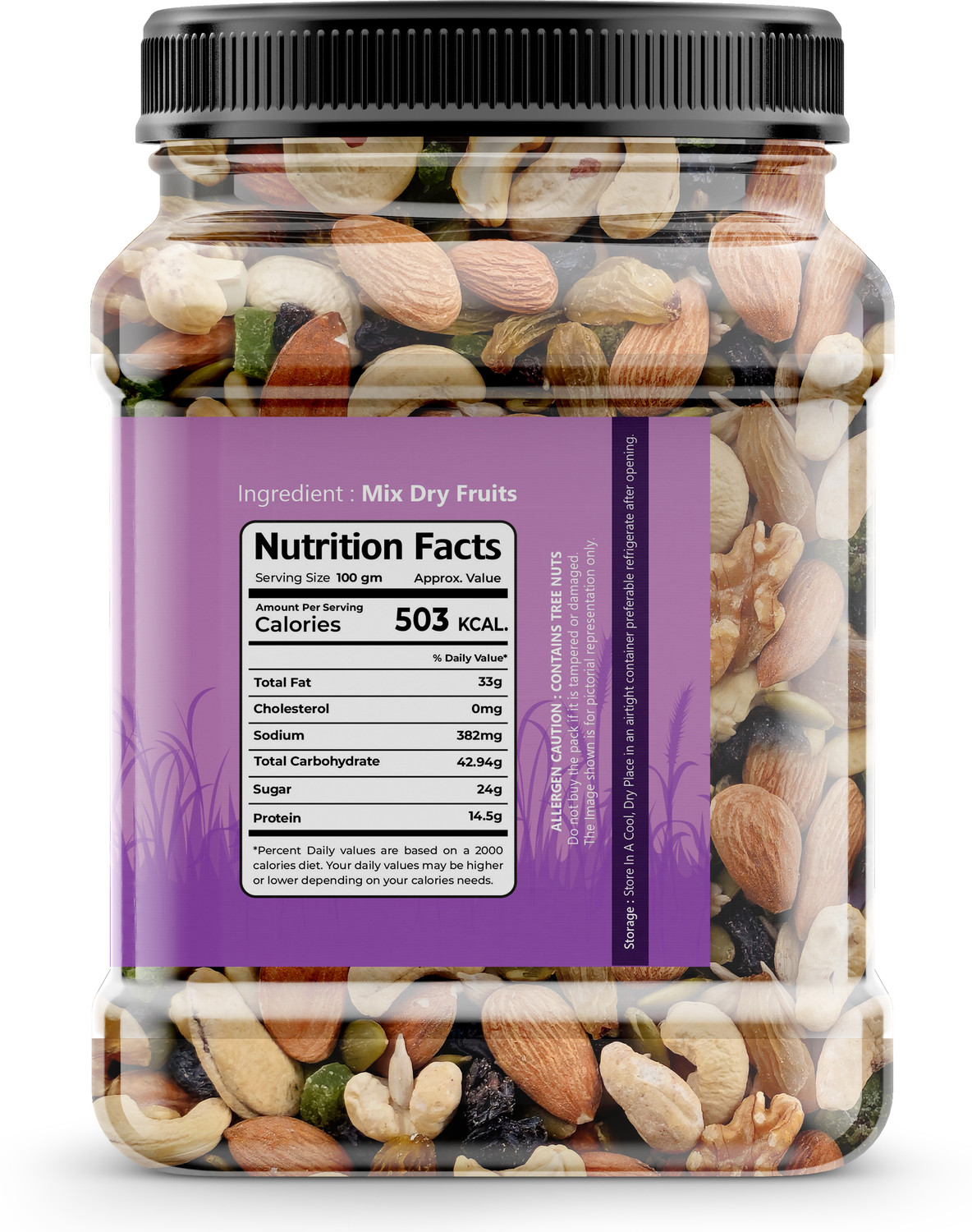 Image of HARIYAM Natural Premium Mix Dry Fruits |Healthy Nutmixed| [ 500GM ][ JAR ] Almonds, Cashews, Raisins, Pistachios, Walnuts, Apricots, Dry Dates, Assorted Fruits & Nuts
