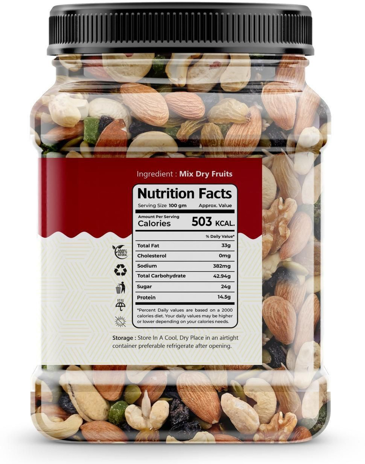 Image of SHIVAAY mixed dry fruits panchmeva premium quality trial nutmix Almonds, Cashews, Raisins, Apricots, Assorted Seeds & Nuts, Dates
