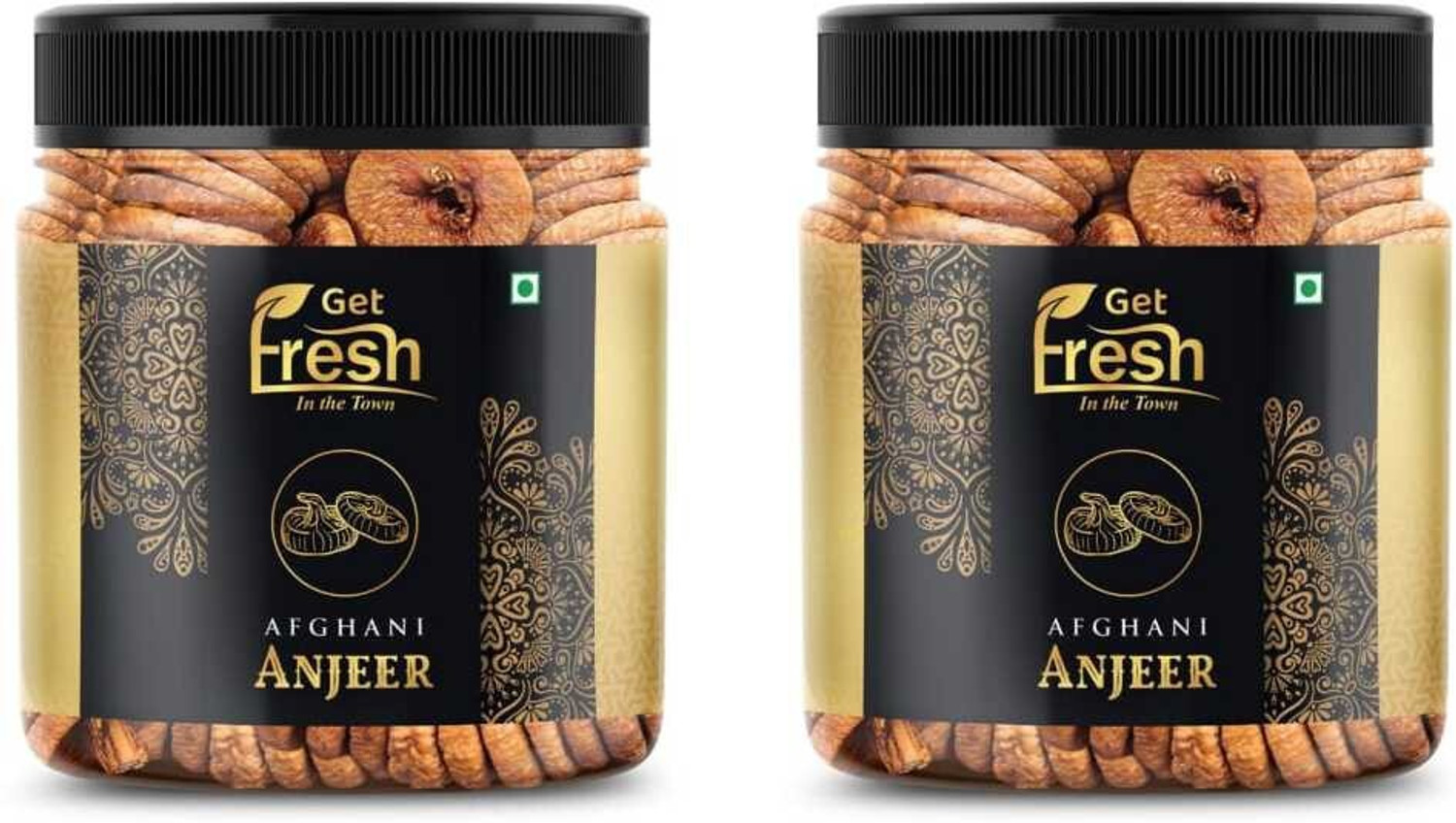 Image of Get Fresh Premium Anjeer Dry Fruits | Dried Figs Combo of (2*250 gm) Jar Packing Figs