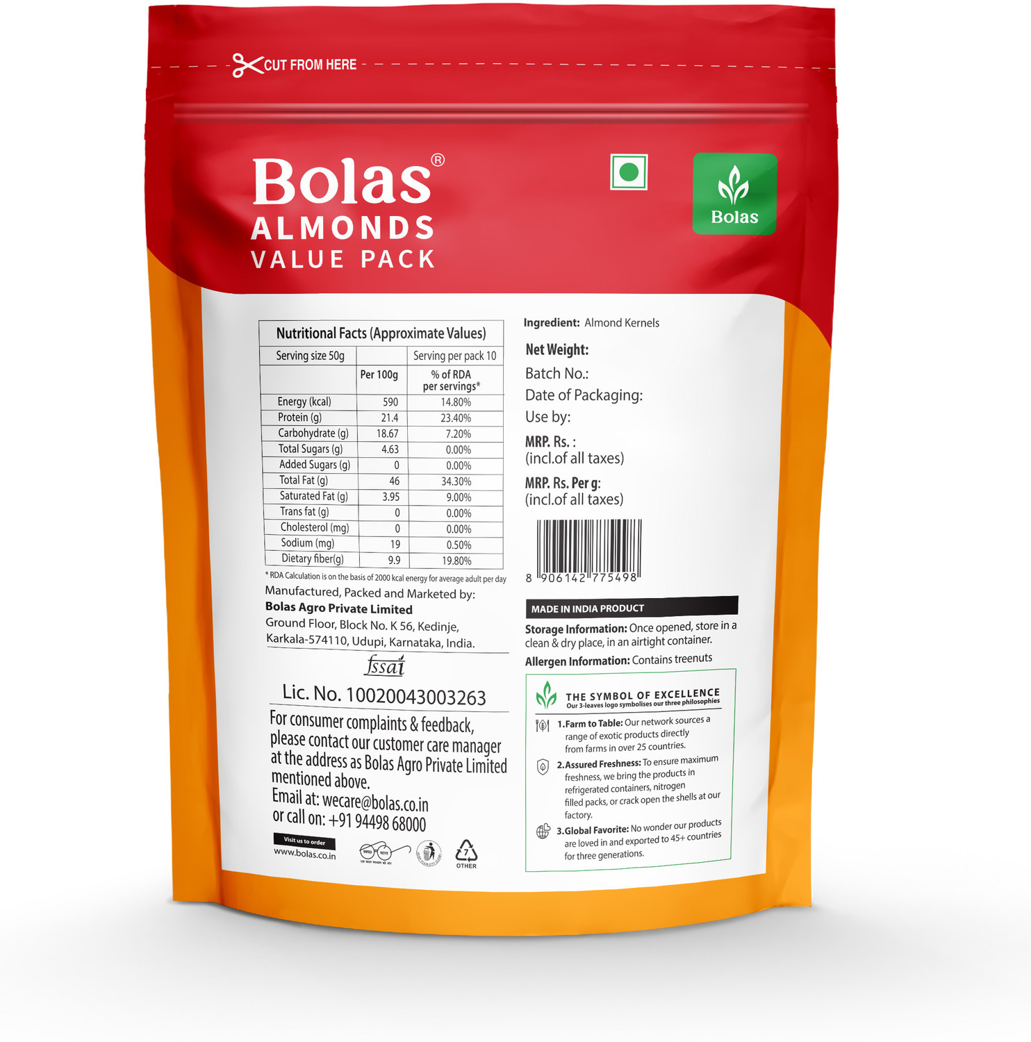 Image of Bolas Almond Value Pack Almonds