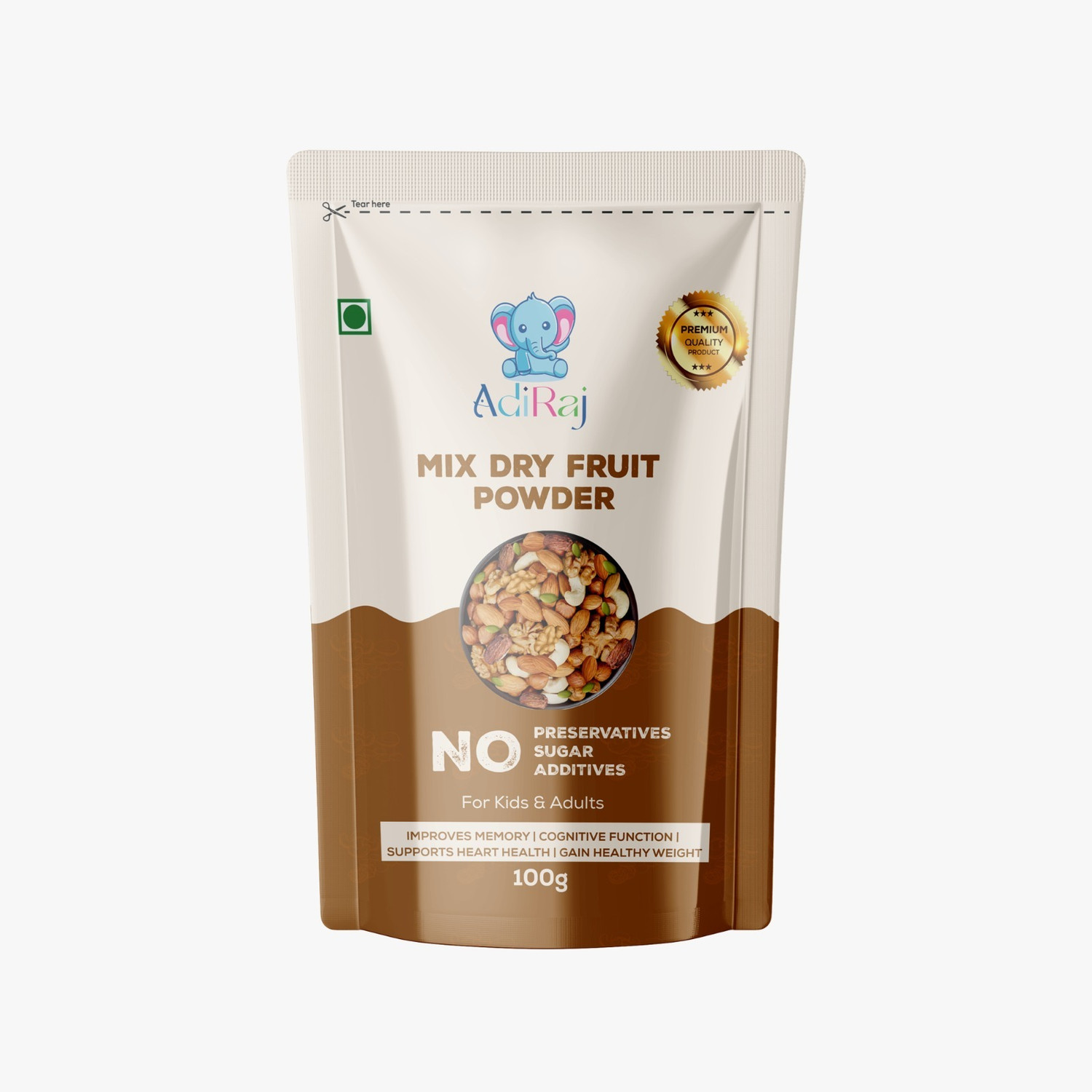 Image of ADIRAJ Mix dry fruits powder Almonds, Cashews, Walnuts, Dates, Assorted Seeds & Nuts