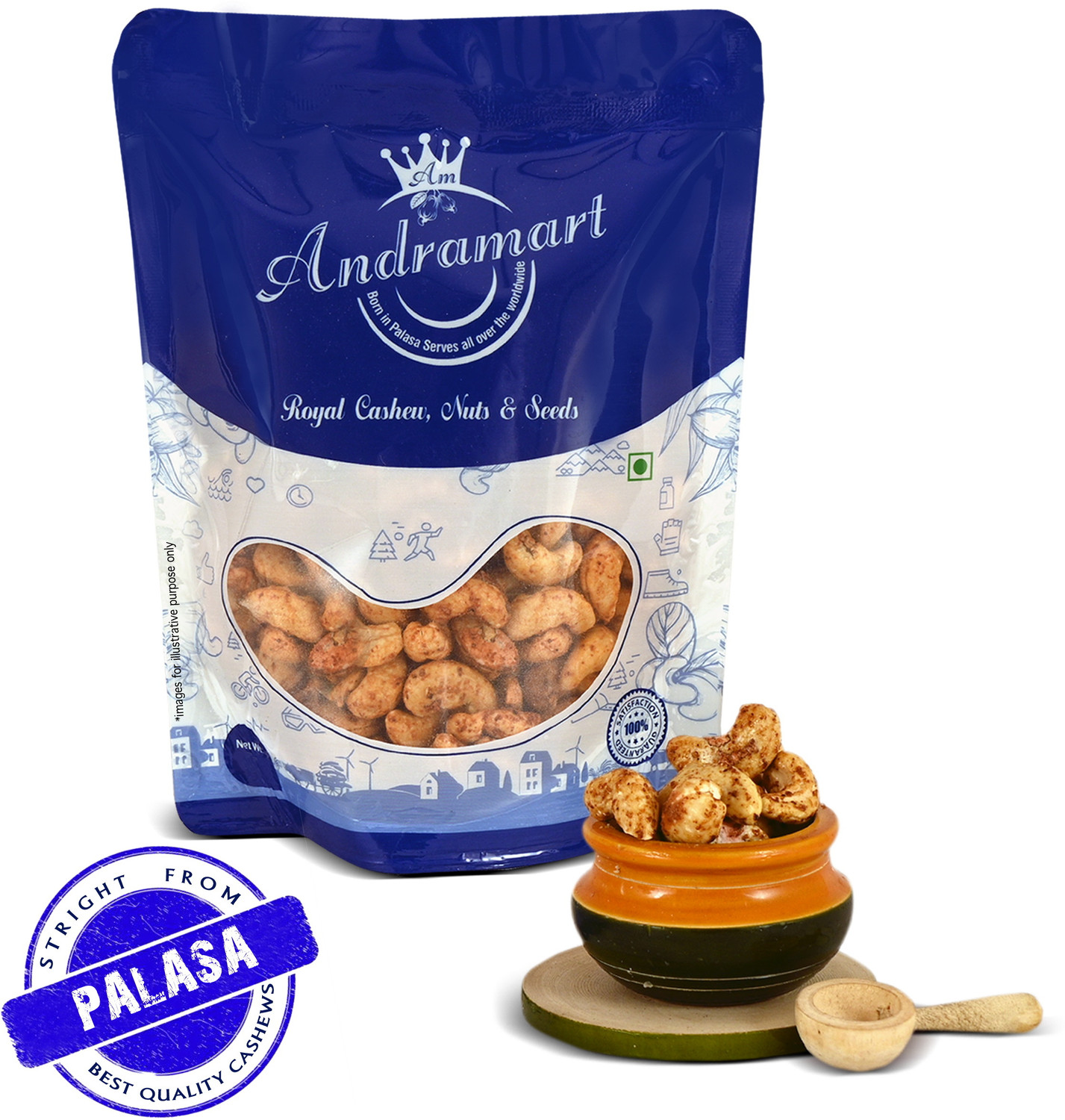 Image of ANDRAMART Chat Masala Nuts Cashews