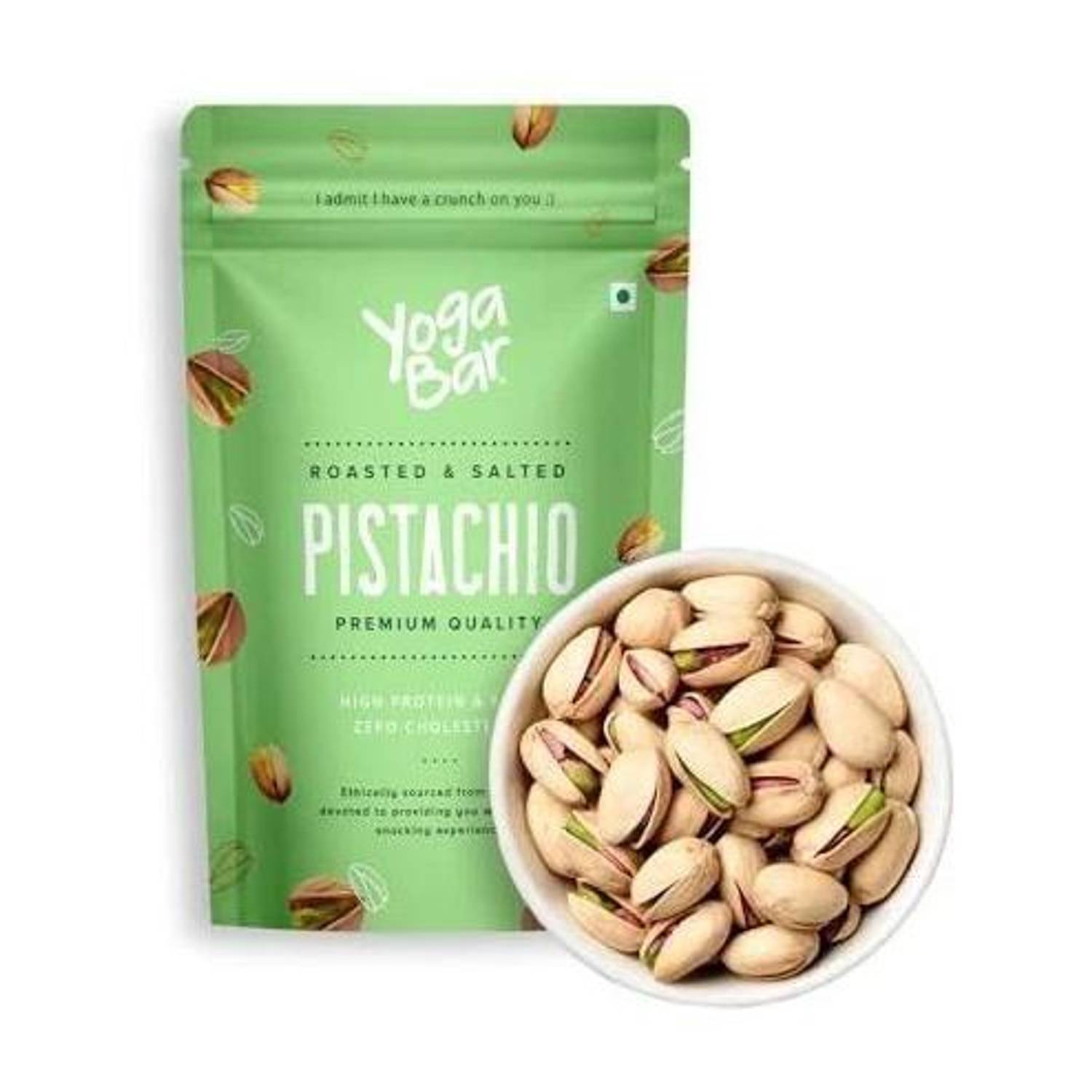 Yogabar Roasted Salted Pista|Tasty & Healthy Nuts|Rich in Protein & Low Calories Pistachios