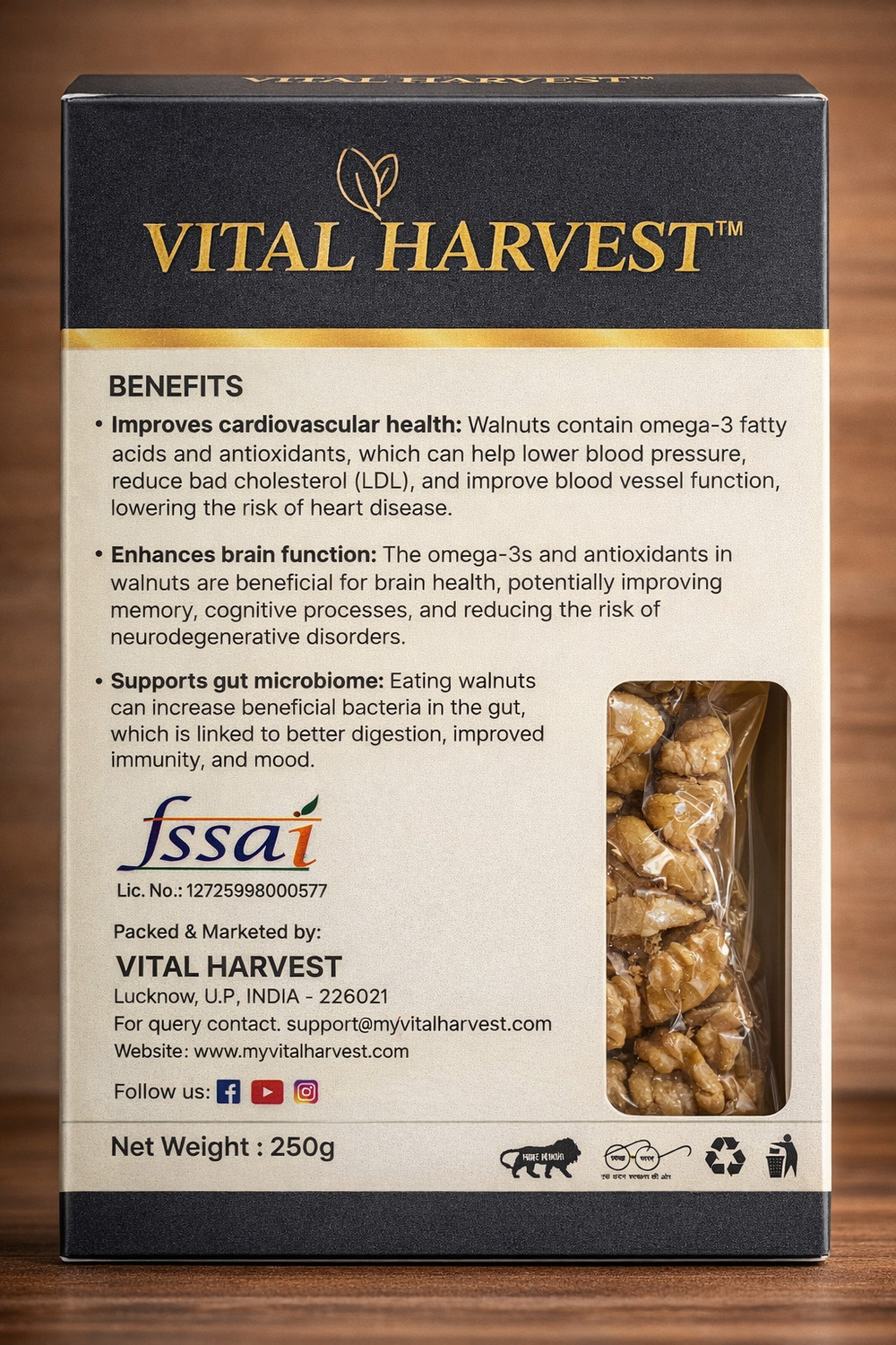 Image of Vital Harvest Walnut Kernels Walnuts
