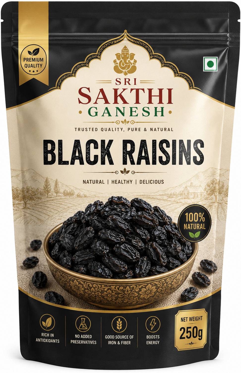 sri sakthi ganesh Black Raisins Raisins