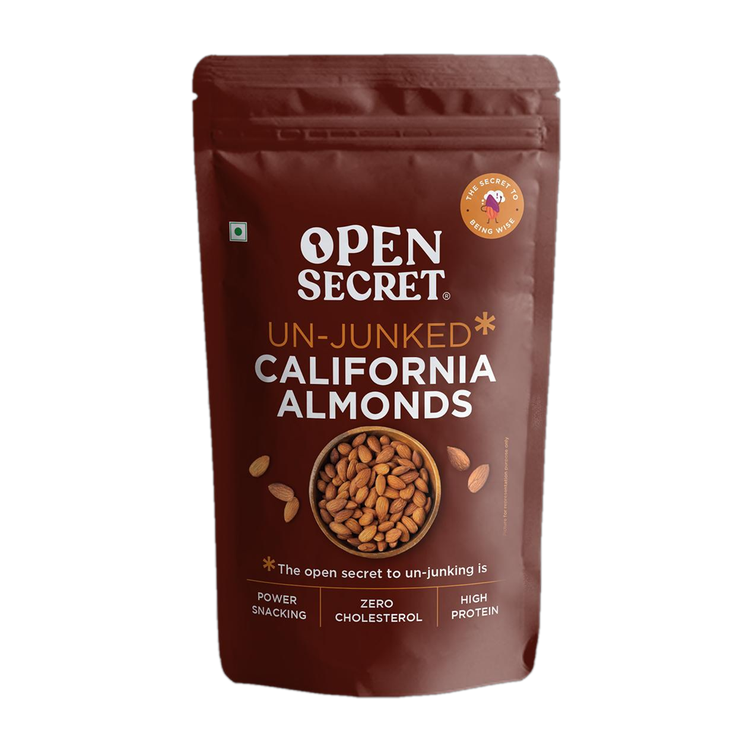Image of OPEN SECRET Premium California Badam - High Protein Dry Fruit, Fasting Vrat Special Almonds