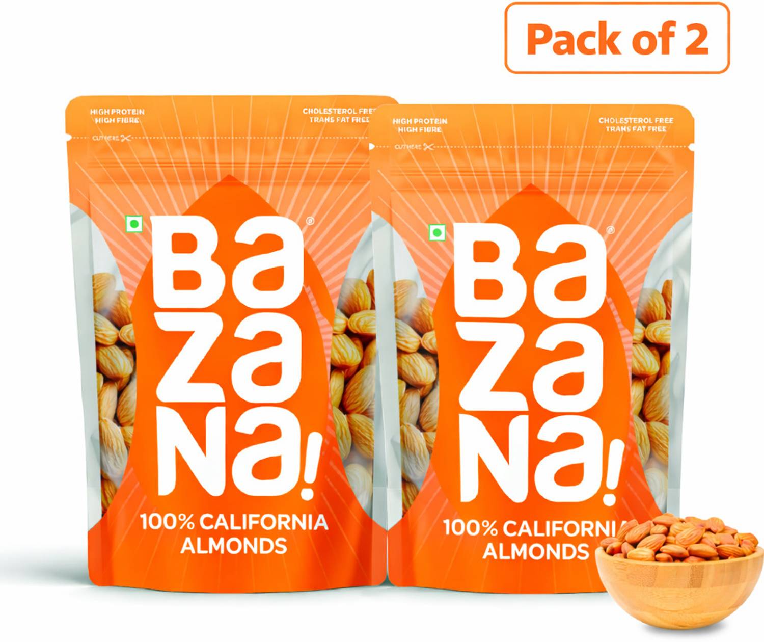 Bazana Premium Californian Almond Combo � 500g Each Almonds