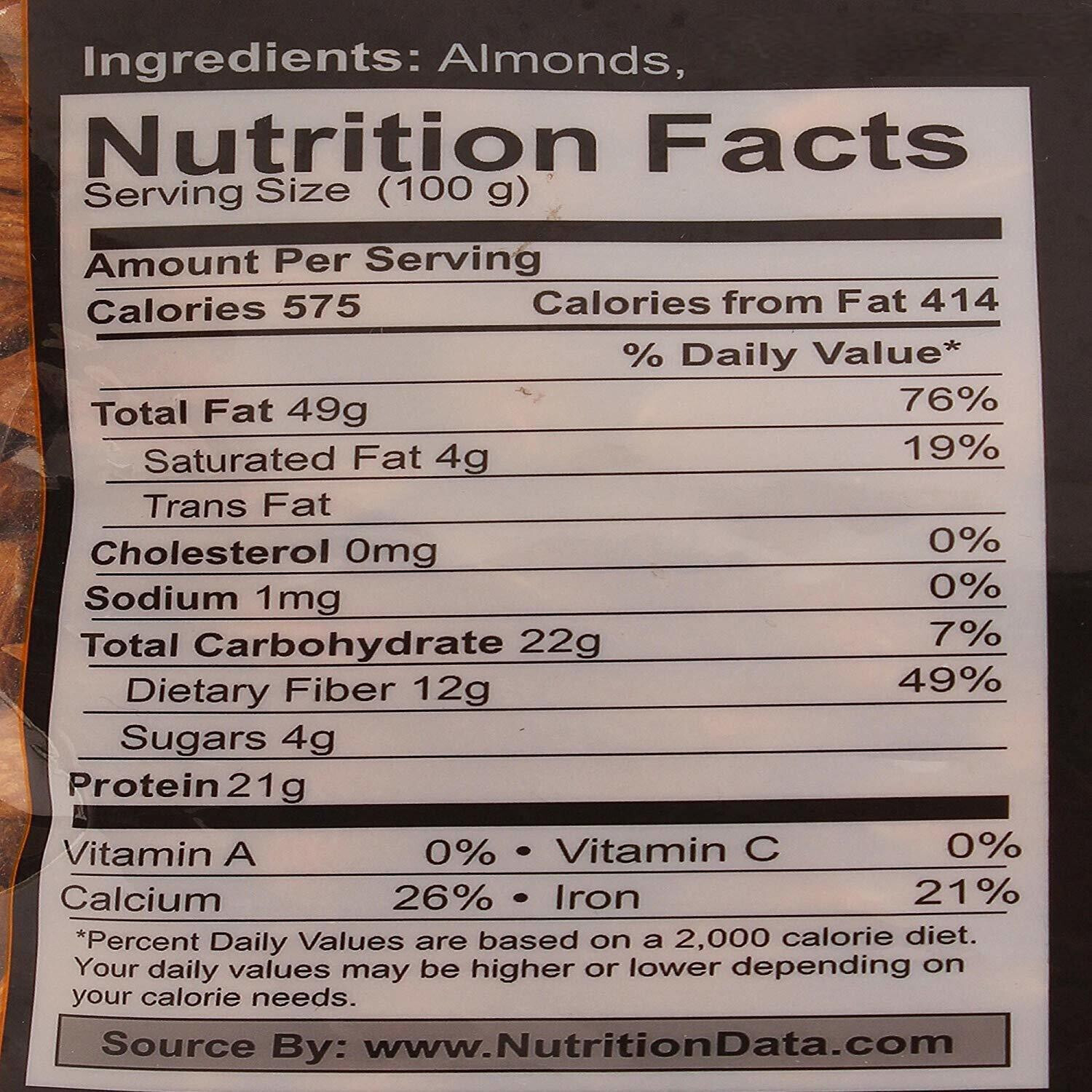 Image of WONDERLAND Foods Premium California Raw Almonds