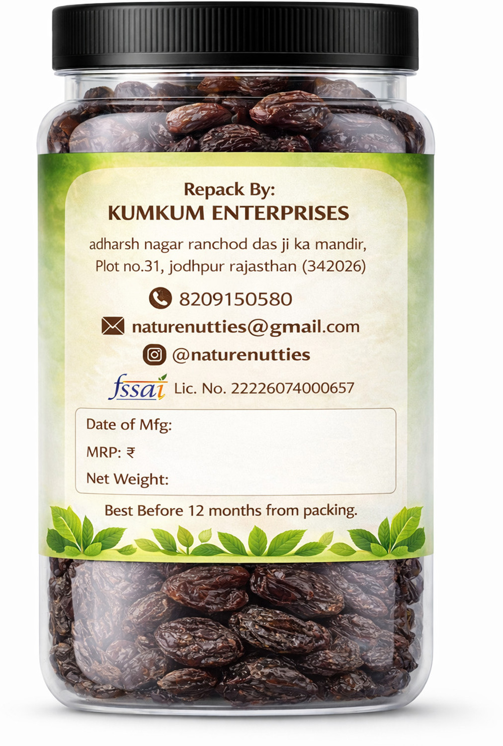 Image of Nature nutties Munakka dakh-1 kg Raisins