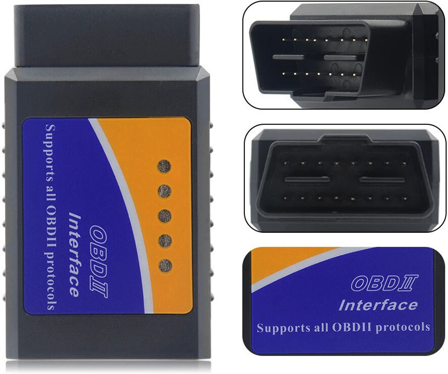 Image of RG ELM327 V 1.5 Bluetooth OBD-II scanner with advance barcode for easy installation OBD Interface