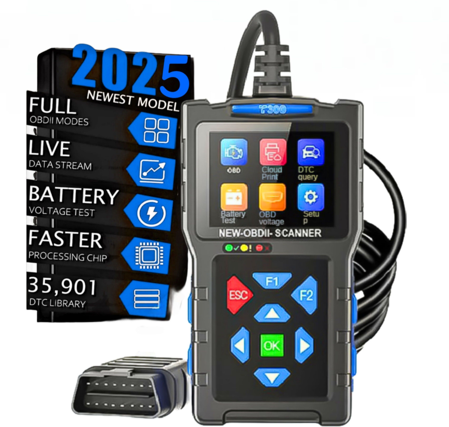 Image of Danlite T300 Bike OBD-II Scanner BS6 BS7 Updated Version OBD Reader