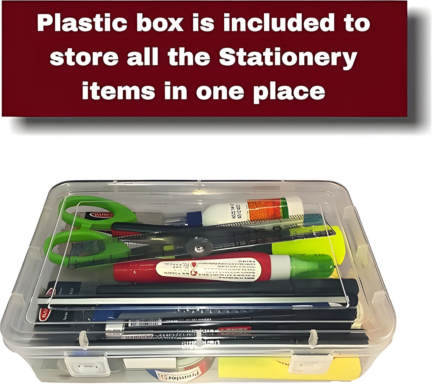 Image of JMBW INTERNATIONAL All in One 20 Items Stationery Combo for Office, Home and School use Office Set
