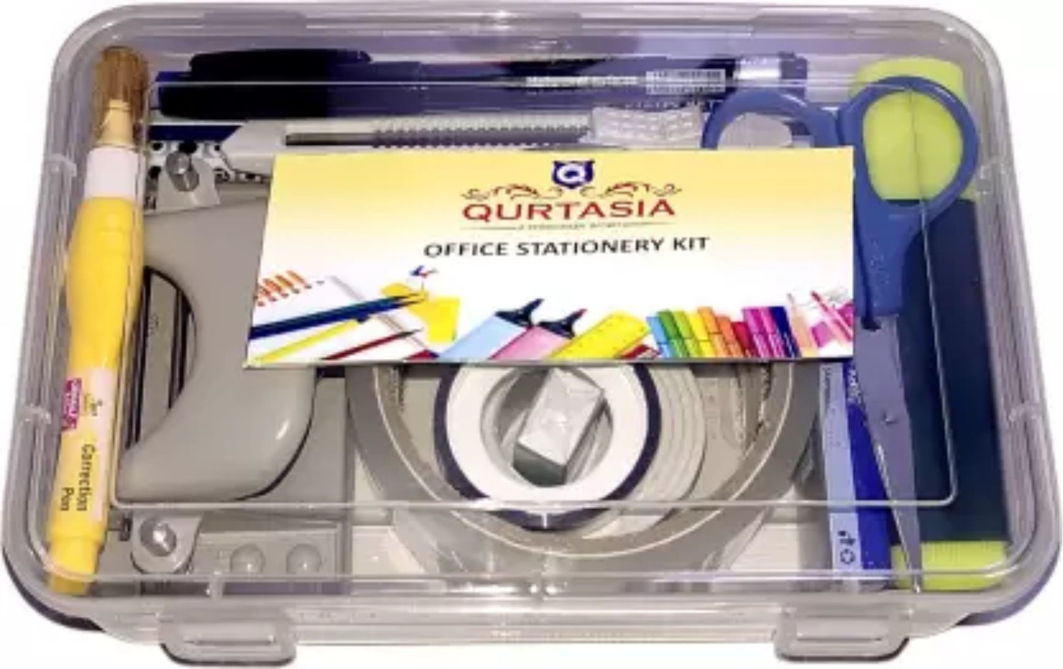 Image of QURTASIA 21 in 1 Standard Stationery Kit for Office - Home use | Home & Office Set