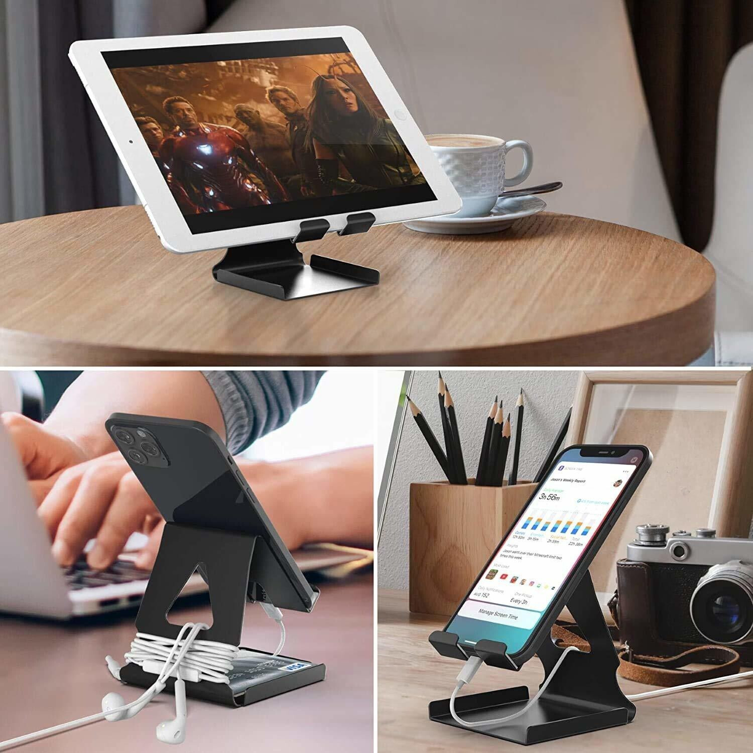 Image of MoviQ Mobile Phone Stand Holder, iPad Stand For Study, Online Clasess, Made in India Office Set
