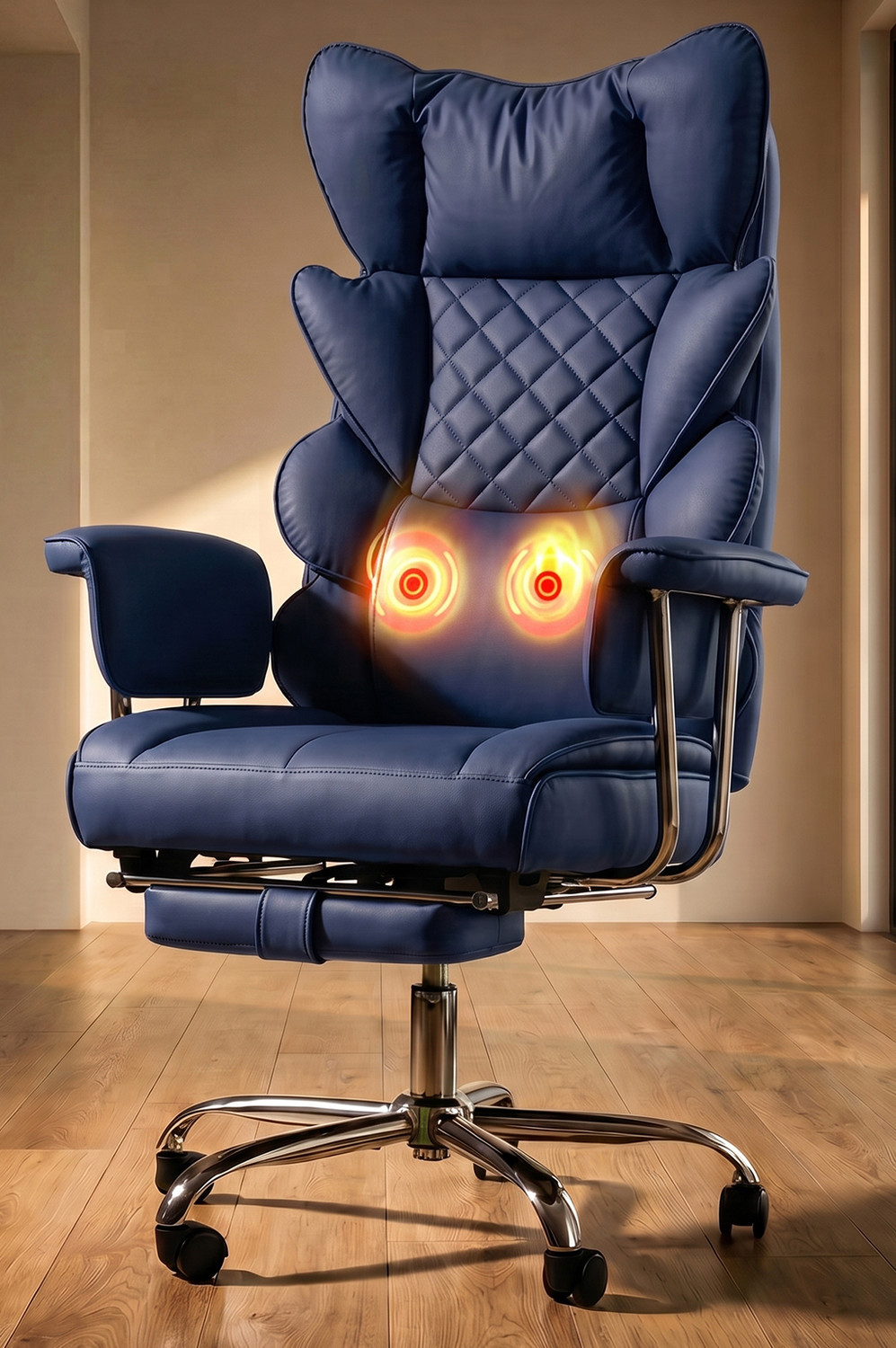 Image of Drogo Monarch-X Massage Computer Office Chair with PU Leather & 150Reclining Leather Office Executive Chair