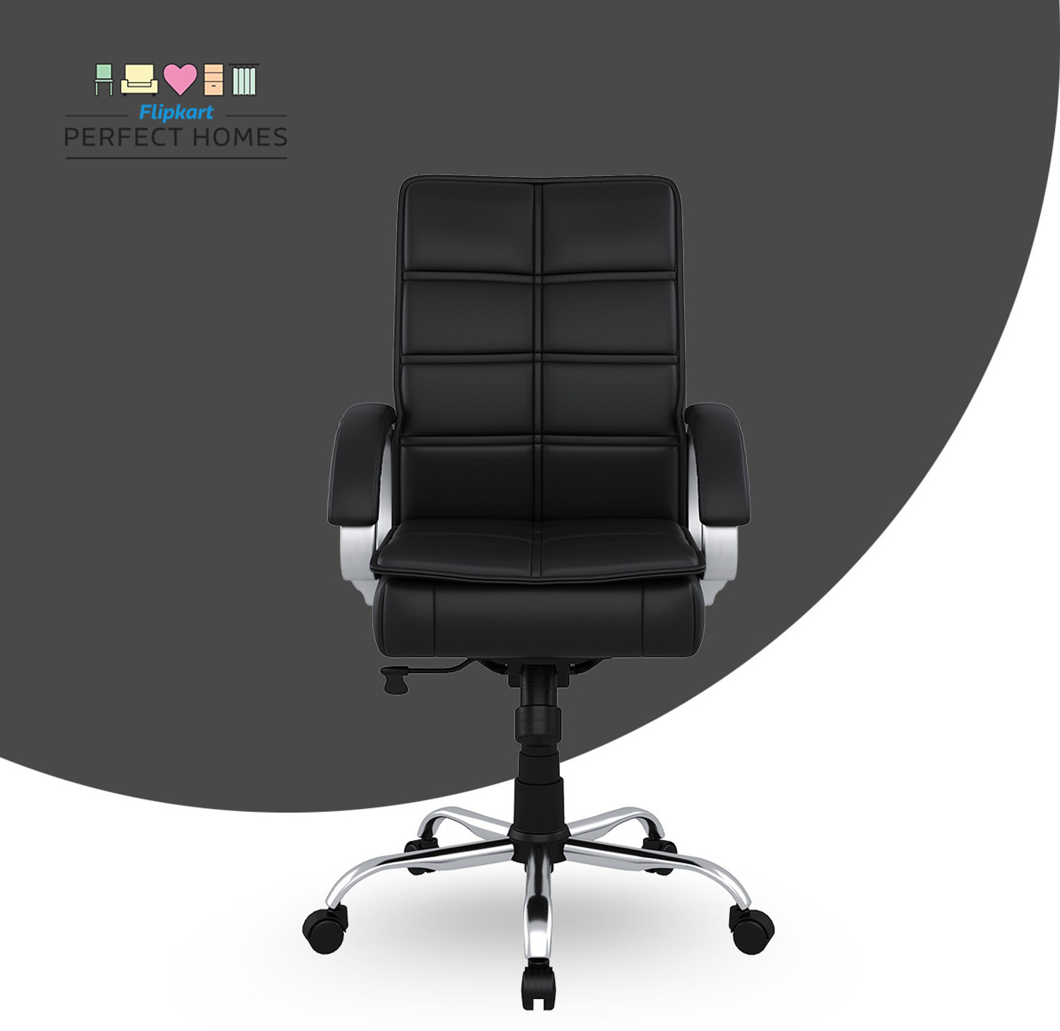 Image of Flipkart Perfect Homes LEO Leatherette Office Executive Chair