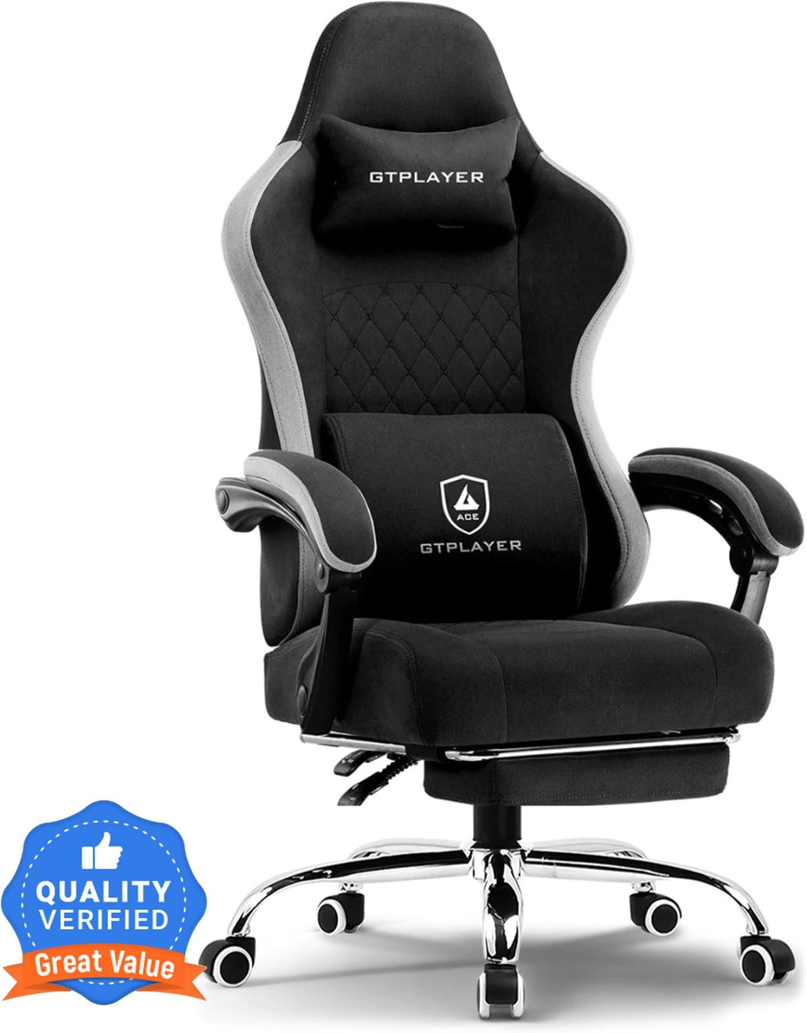 Image of GTPLAYER Leatherette Office Adjustable Arm Chair