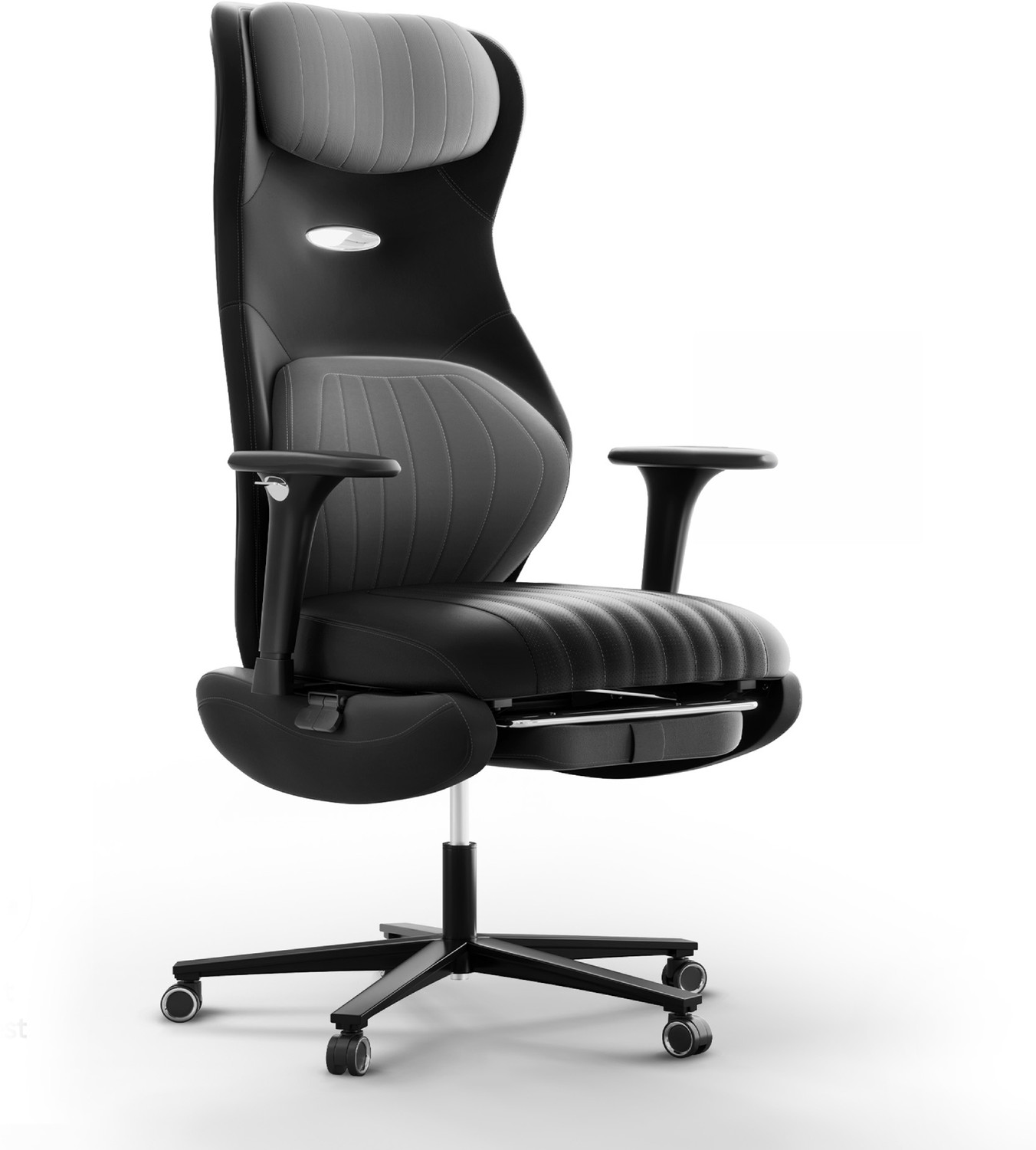 Image of Frido Premium ErgoLuxe Executive Office Chair | Lumbar Support | 3D Adjustable Armrest Leather Office Executive Chair