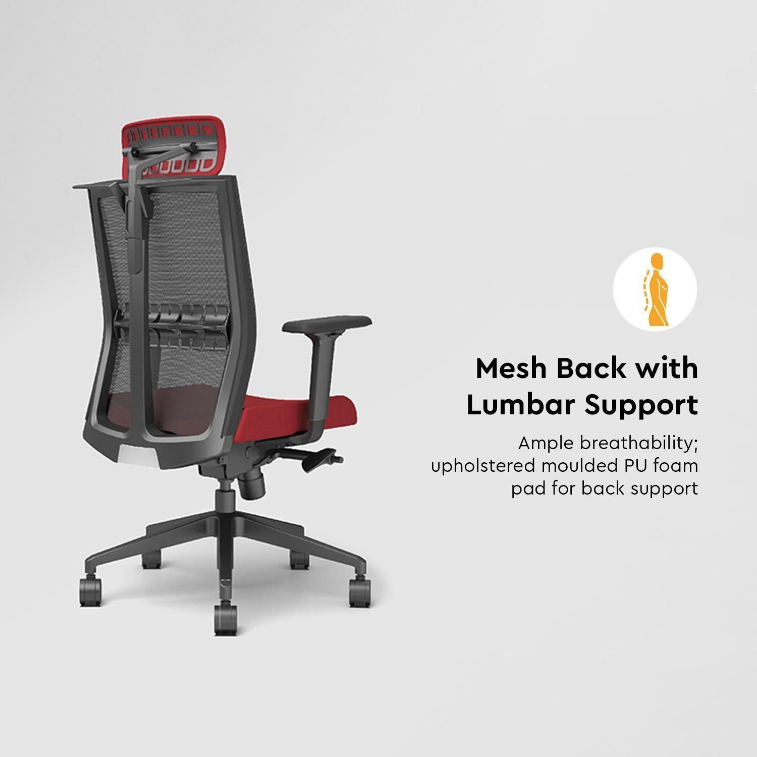 Image of Interio by Godrej Aero High Back Nylon Office Executive Chair