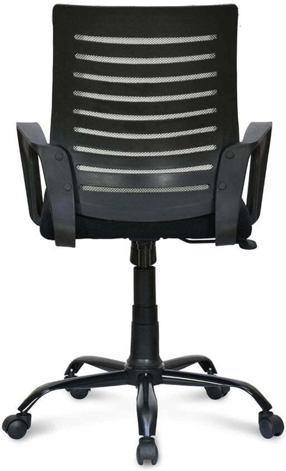 Image of Nilkamal Giza Mid Back Ergonomic | Adjustable Height | Swivel | Push Back | Executive Fabric Office Arm Chair