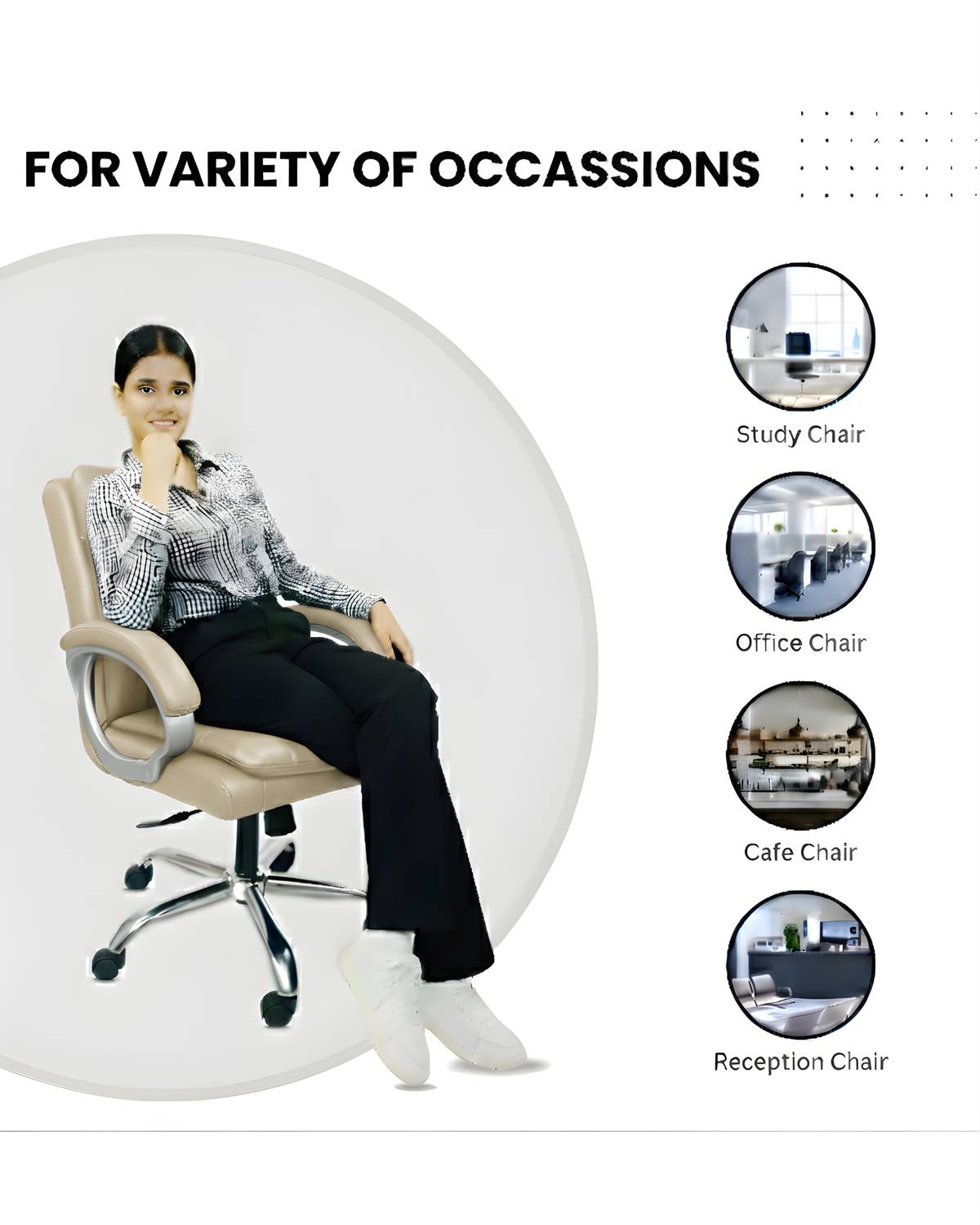 RW REST WELL Star Executive Revolving Office Chair - Image 5