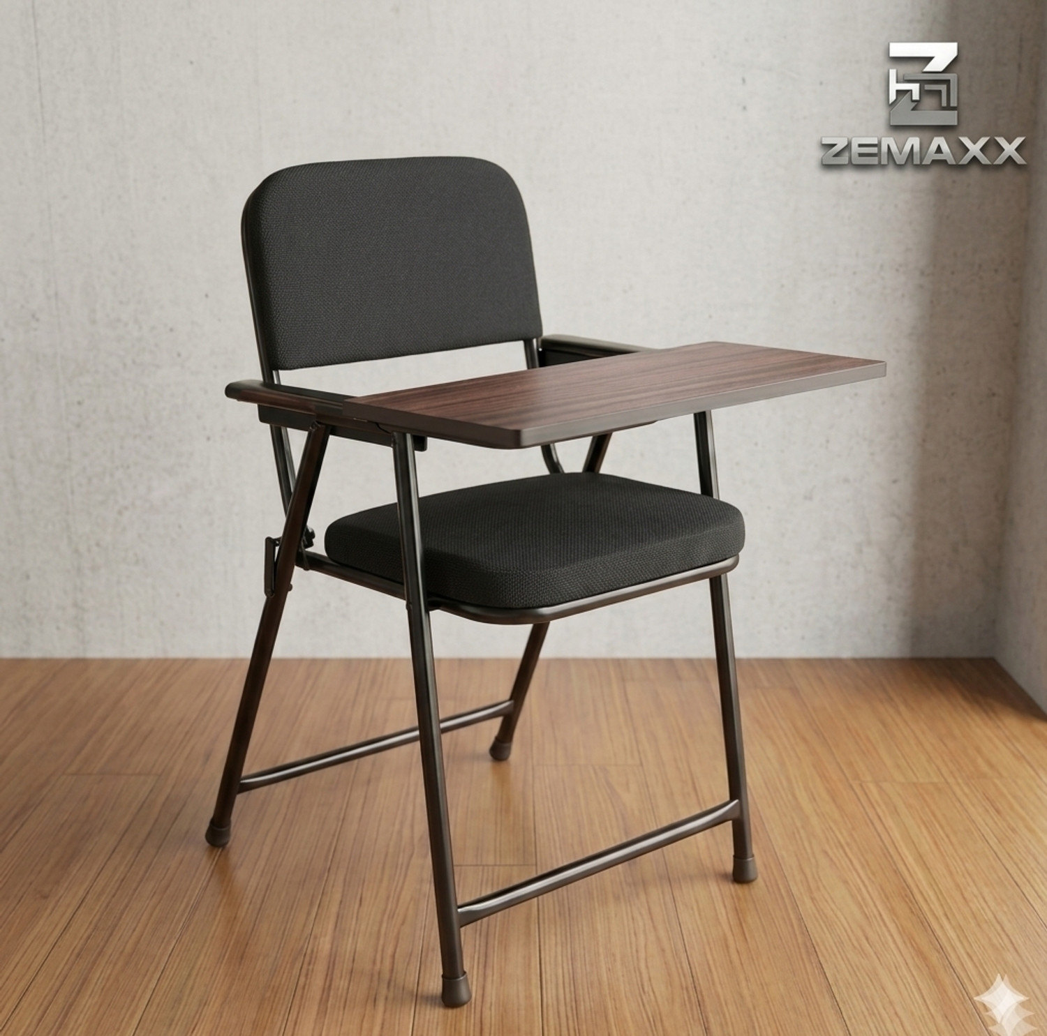 Image of ZEMAXX Folding study chair | chair with pad black Fabric Study Folding Chair