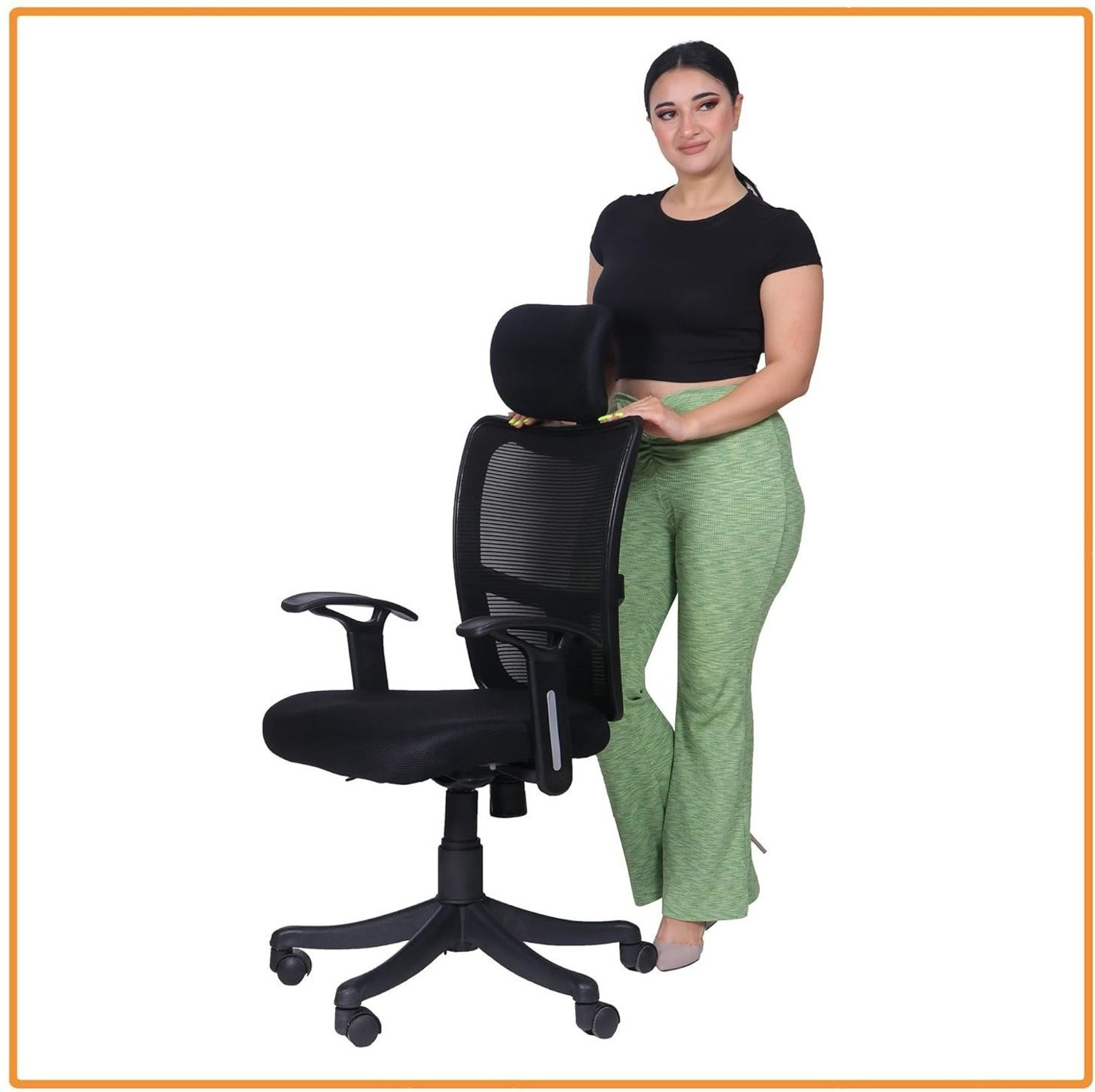 Image of NGFC - SITTING ENVIRONMENT SOLUTIONS Ergonomic Home Office Chair Fabric Office Executive Chair Fabric Office Executive Chair