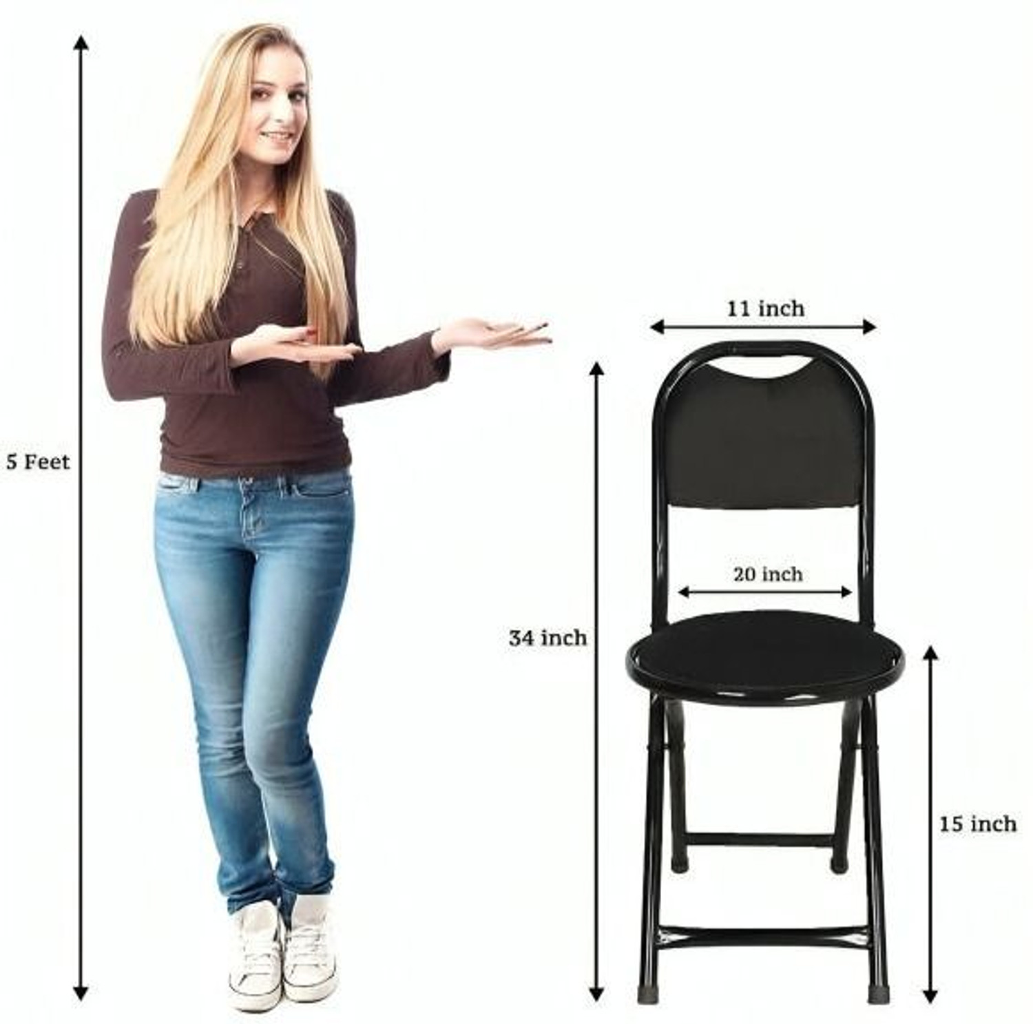 Image of Pace-Innovations pace innovations folding chair for home & kitchen /restraunt /metal outdoor chair Cotton Study Folding Chair