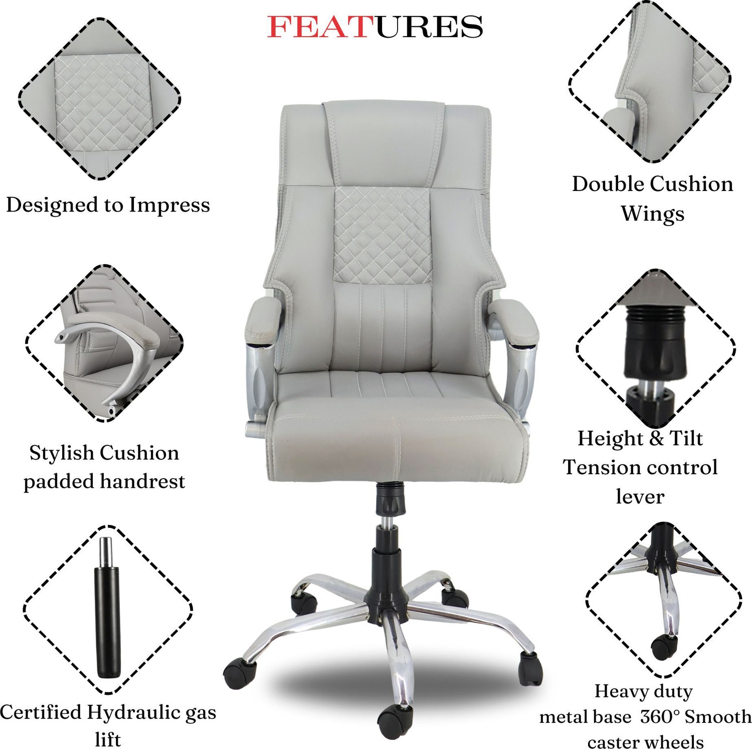 Image of CLASSELA premium leatherette ergonomic Boss revolving office Leatherette Office Executive Chair