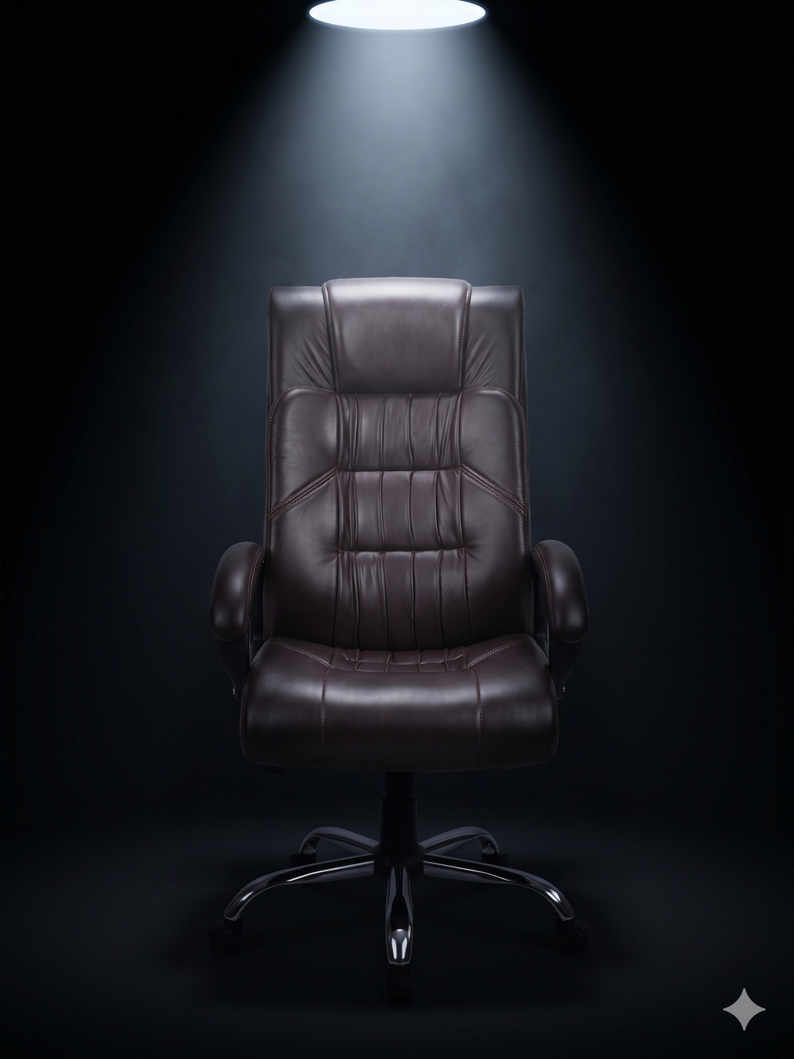 Image of COZY CUB HIGH Back with Steel Base and 1 Year manufacturer Warranty on the Product Leatherette Office Executive Chair