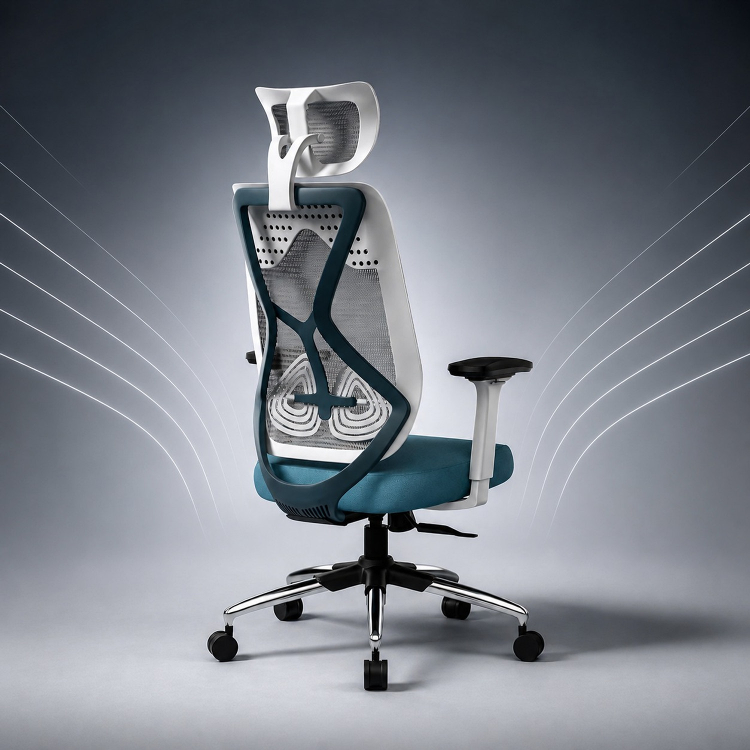 Image of Oakcraft Mesh Office Adjustable Arm Chair