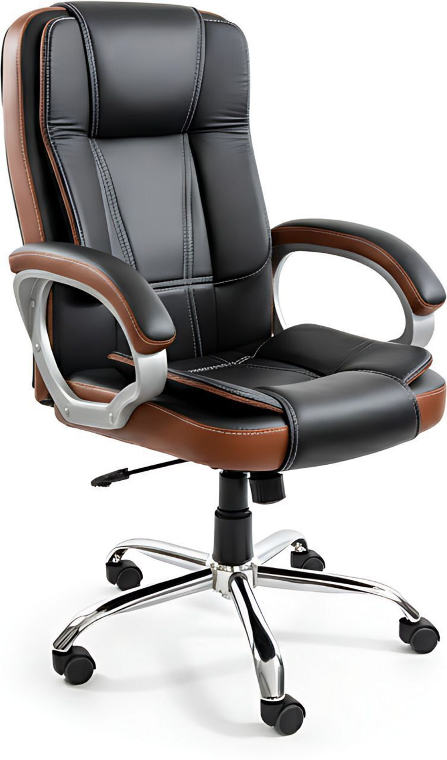 Image of ACTIVA Venture Ergonomic Office Chair| Swivel Chair with Adjustable Height Leatherette Office Adjustable Arm Chair