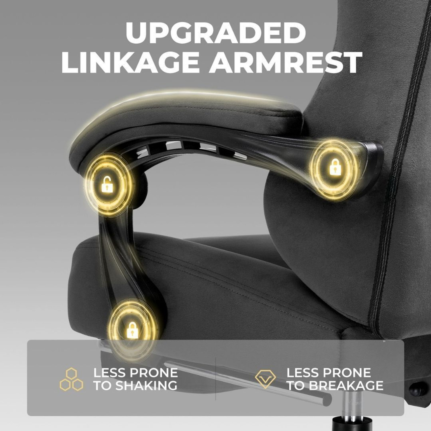 Image of GTPLAYER Leatherette Office Adjustable Arm Chair