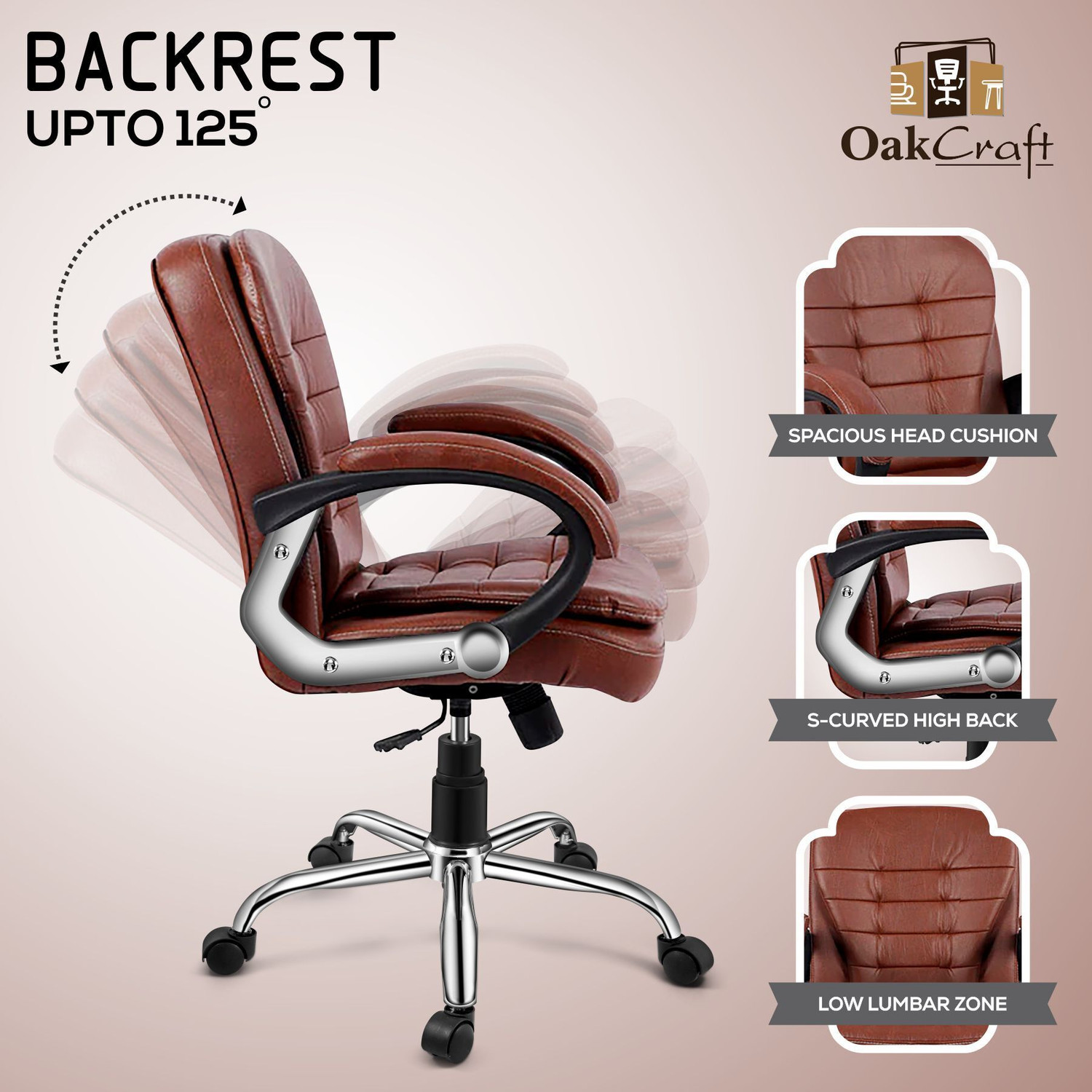 Image of Oakcraft Leatherette Office Executive Chair