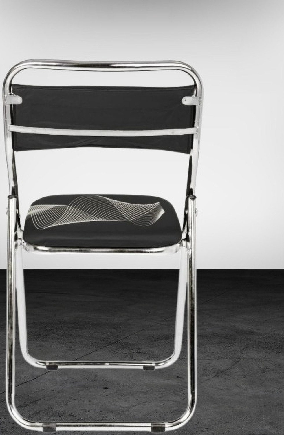 Image of suhana group black chair Fabric Study Folding Chair