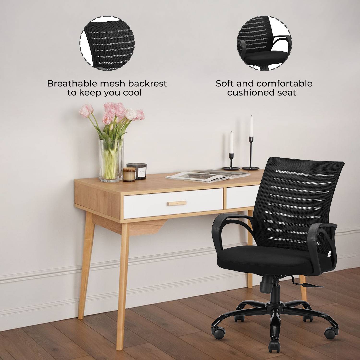 IAFA Diego Mid Back Ergonomic Office Chair - Image 4