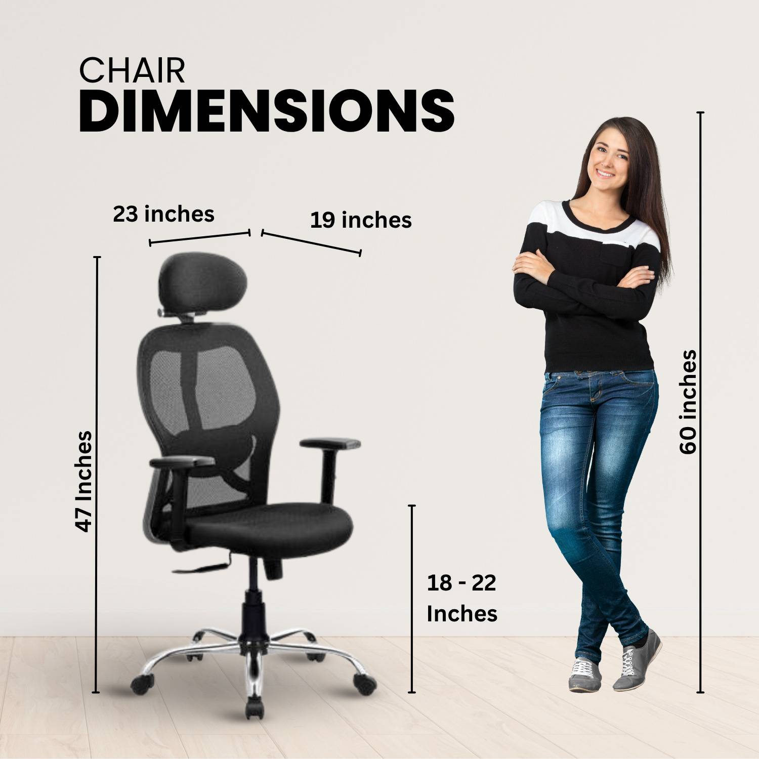 ACTIVA Marvel Ergonomic Pro High Back Office Chair - Image 2