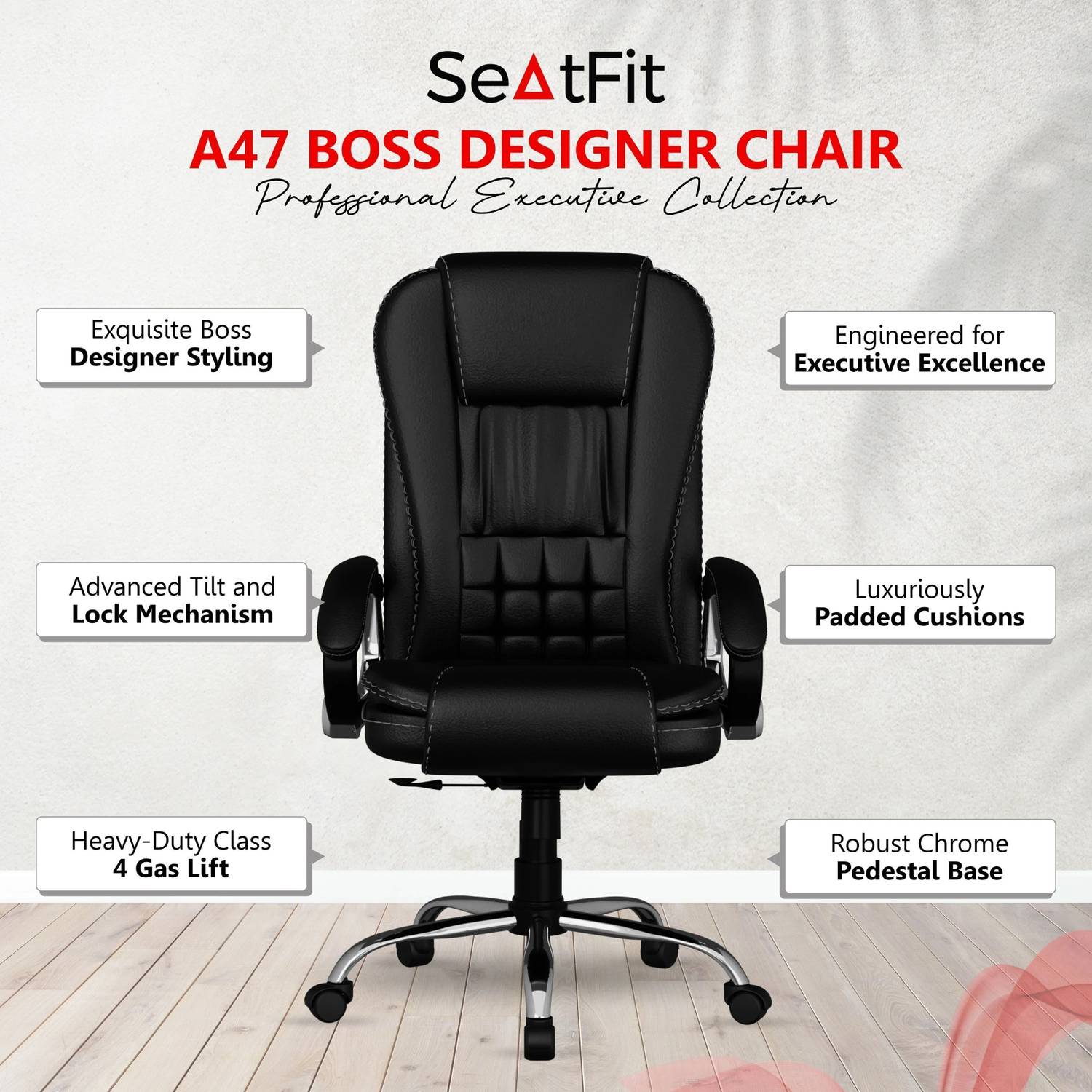 SEATFIT A47 Ergonomic Office Chair - Image 3